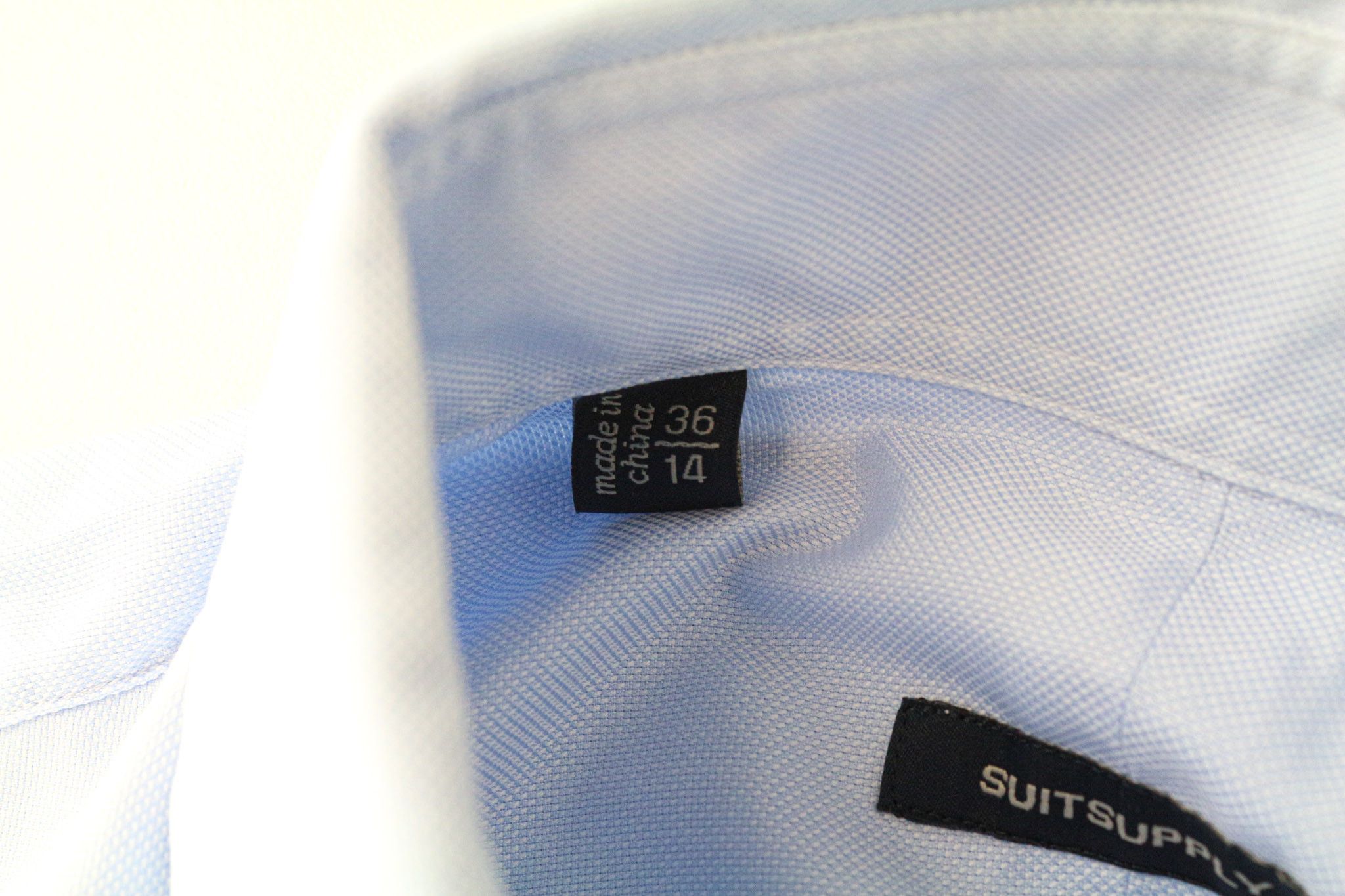Suitsupply 36/14 Blue Cotton Button-Up Long Sleeve Shirt 79088 Size 36R - 5 Thumbnail
