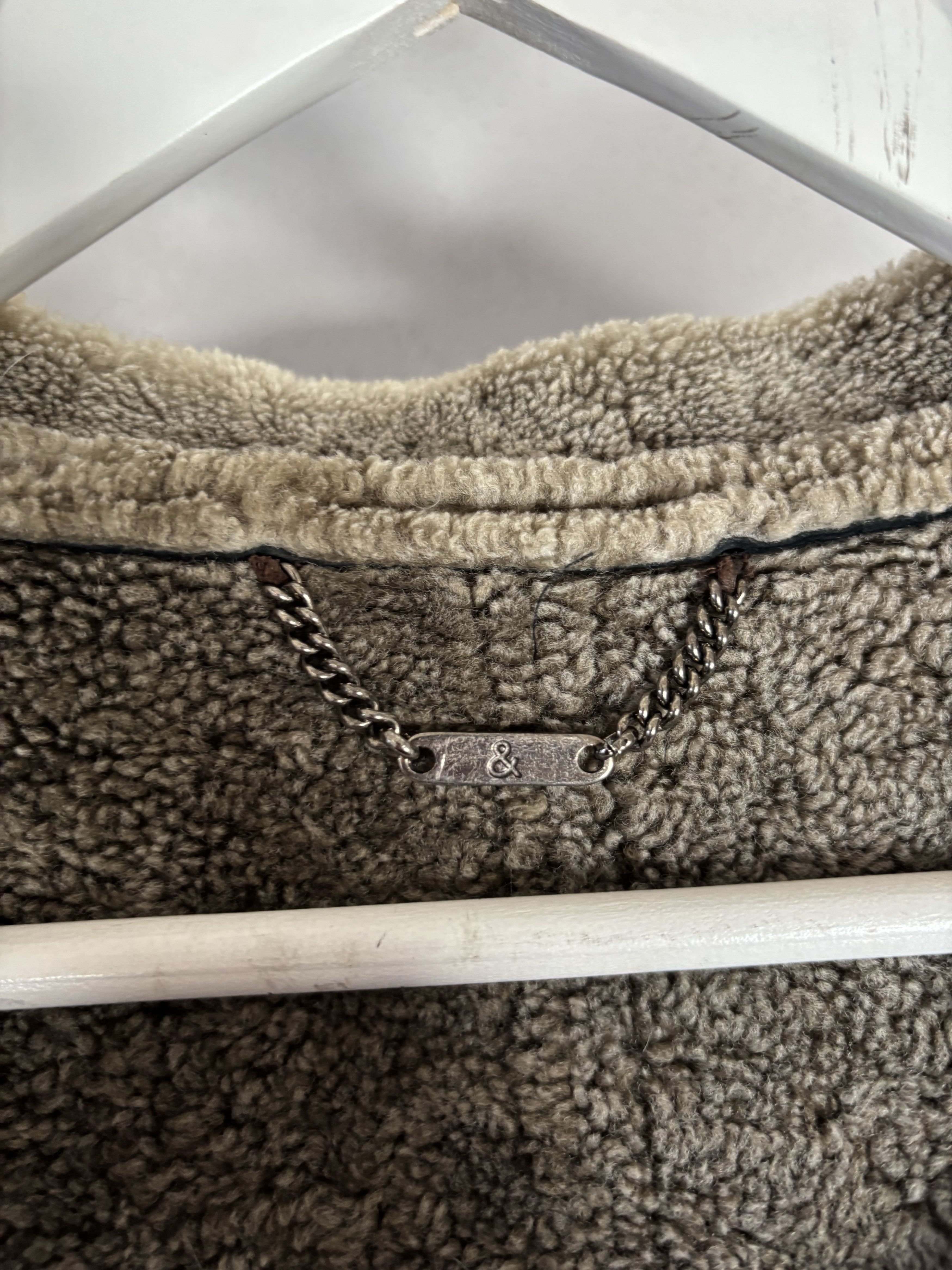 Dolce & Gabbana Vtg Sheepskin Shearling 1990s Dolce&Gabbana Leather Jacket Size US L / EU 52-54 / 3 - 18 Thumbnail