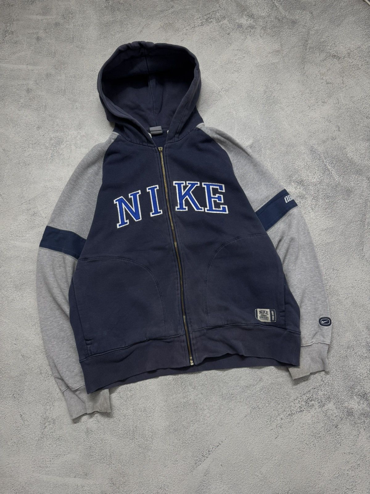 Nike × Streetwear × Vintage Vintage Nike Spellout Zip Up Hoodie