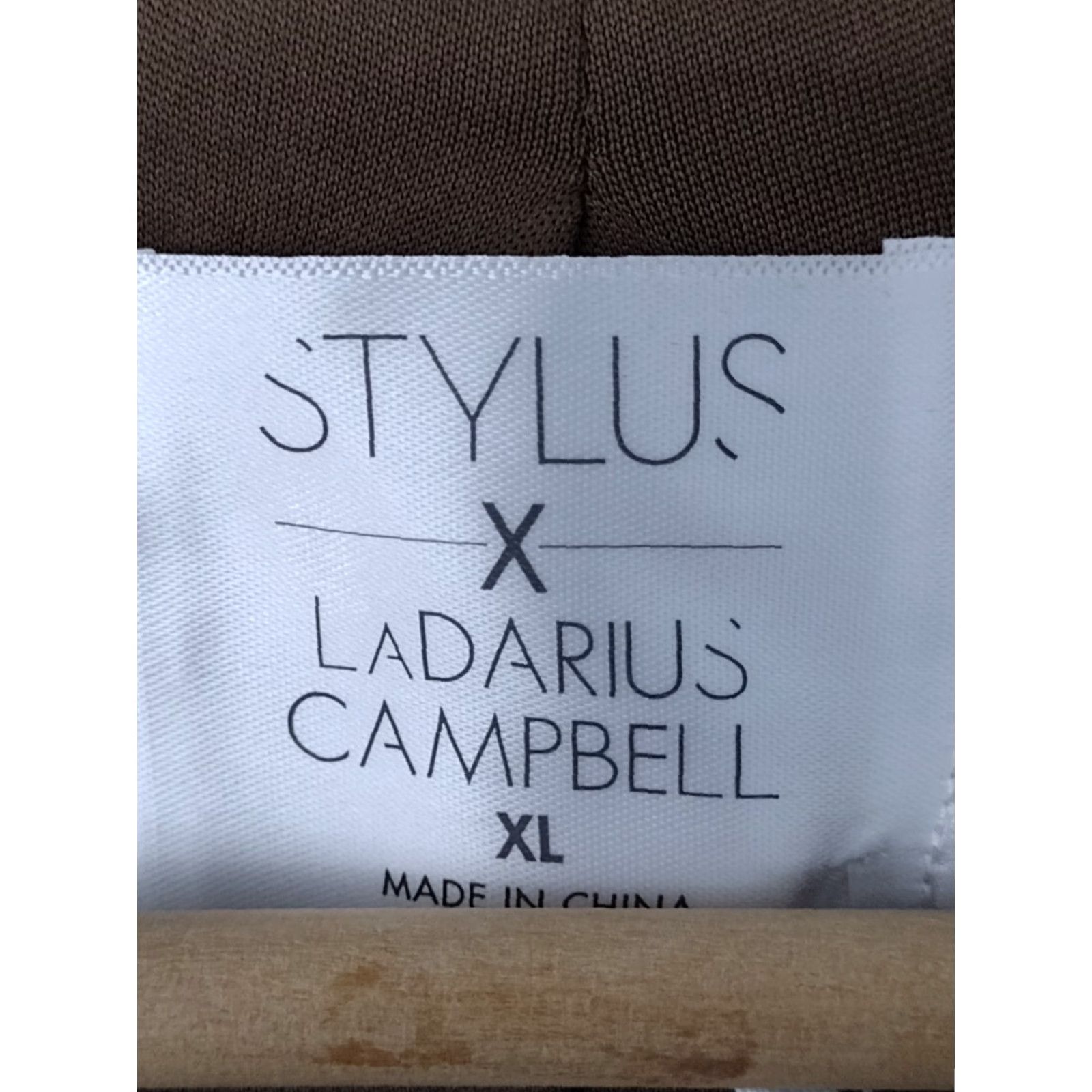 Vintage Stylus X Ladarius Campbell Blazer Men XL Heather Warm Sand Two-Button Mens Size 46R - 5 Thumbnail