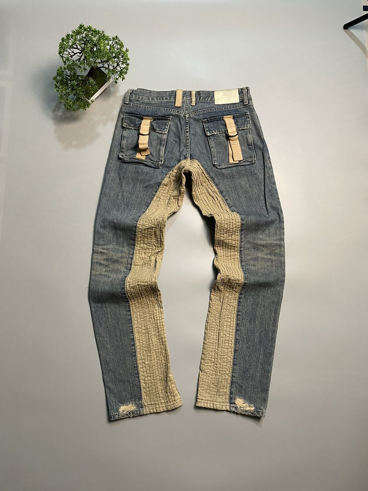 Japanese Brand Prigs Hybrid Panelled Denim Size US 32 / EU 48 - 12 Thumbnail