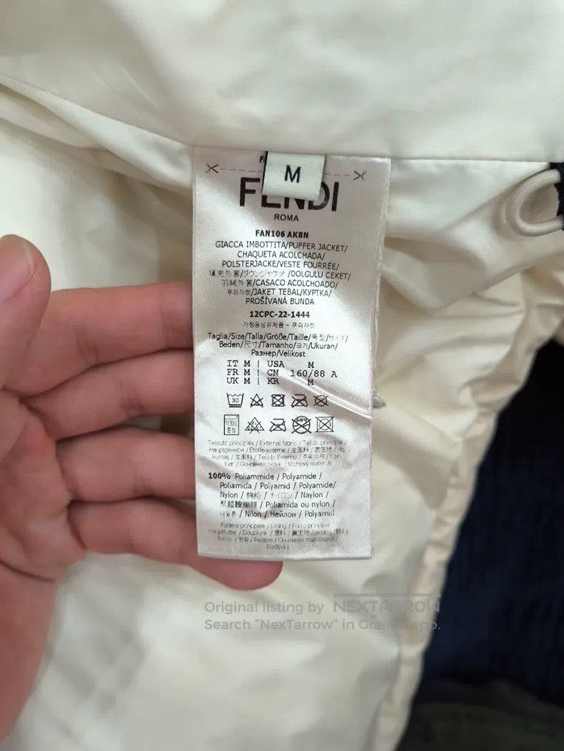 Fendi Fendi Solid color logo patch short hooded down jacket Size M / US 6-8 / IT 42-44 - 9 Thumbnail