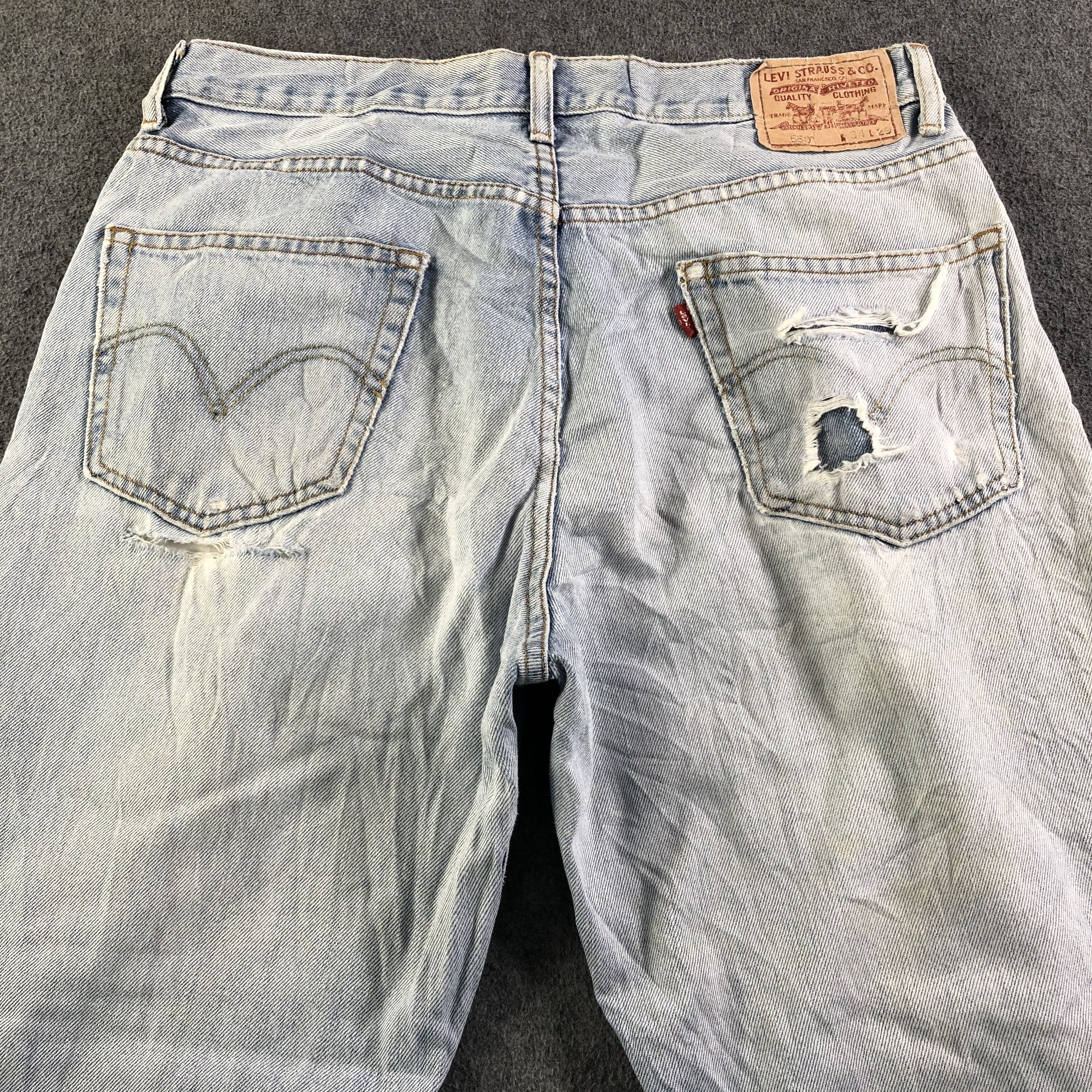 Levi's Vintage Light Wash Levis 550 Jeans-J3790 Size US 34 / EU 50 - 4 Thumbnail
