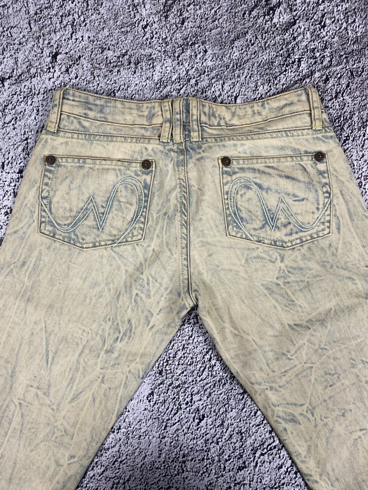 Vintage Vintage Y2K washed jeans streetwear juicy style avantgarde Size 27" / US 4 / IT 40 - 3 Thumbnail
