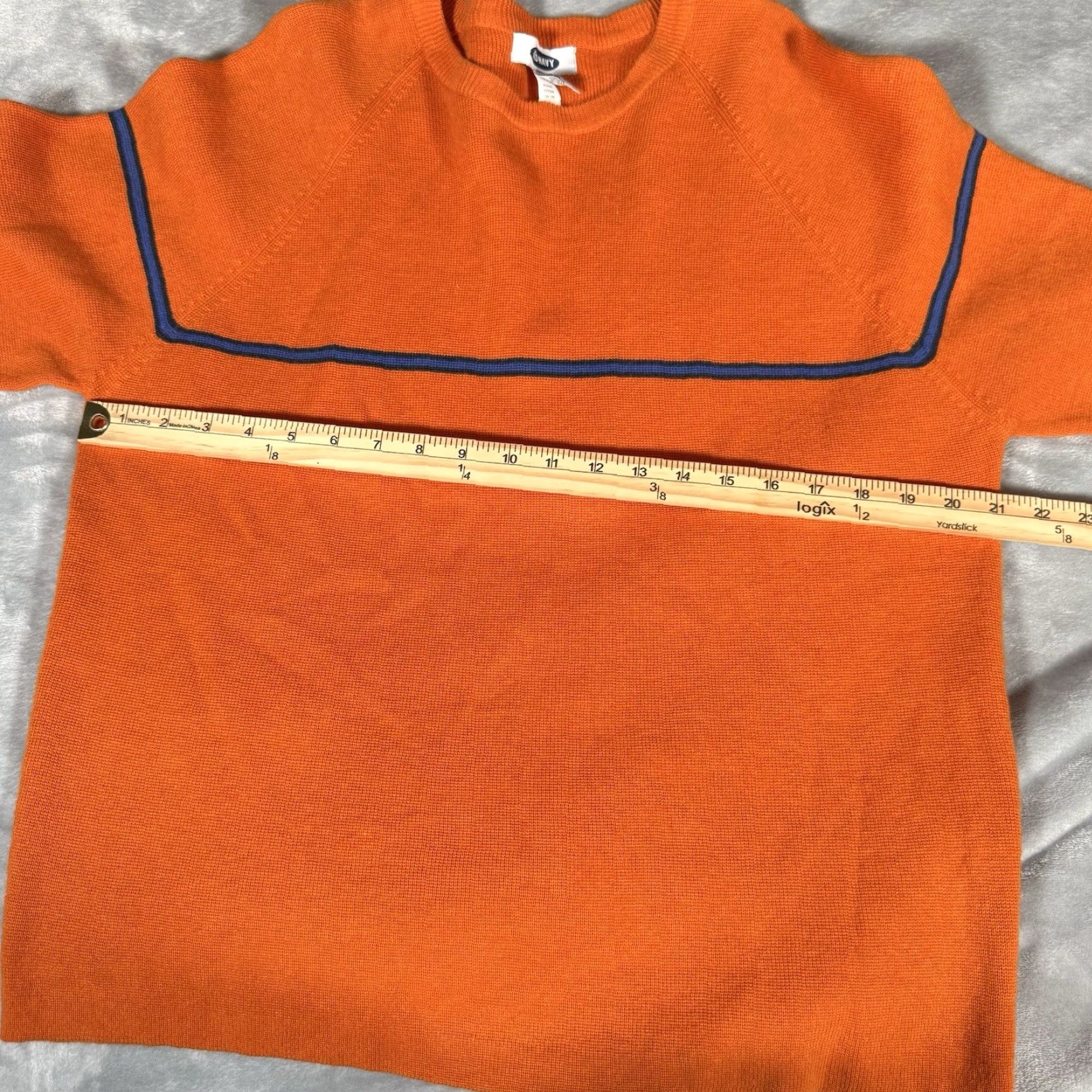 Old Navy VINTAGE Old Navy Stripe Sweater Mens M Orange Grunge Casual Pullover Size US M / EU 48-50 / 2 - 5 Thumbnail