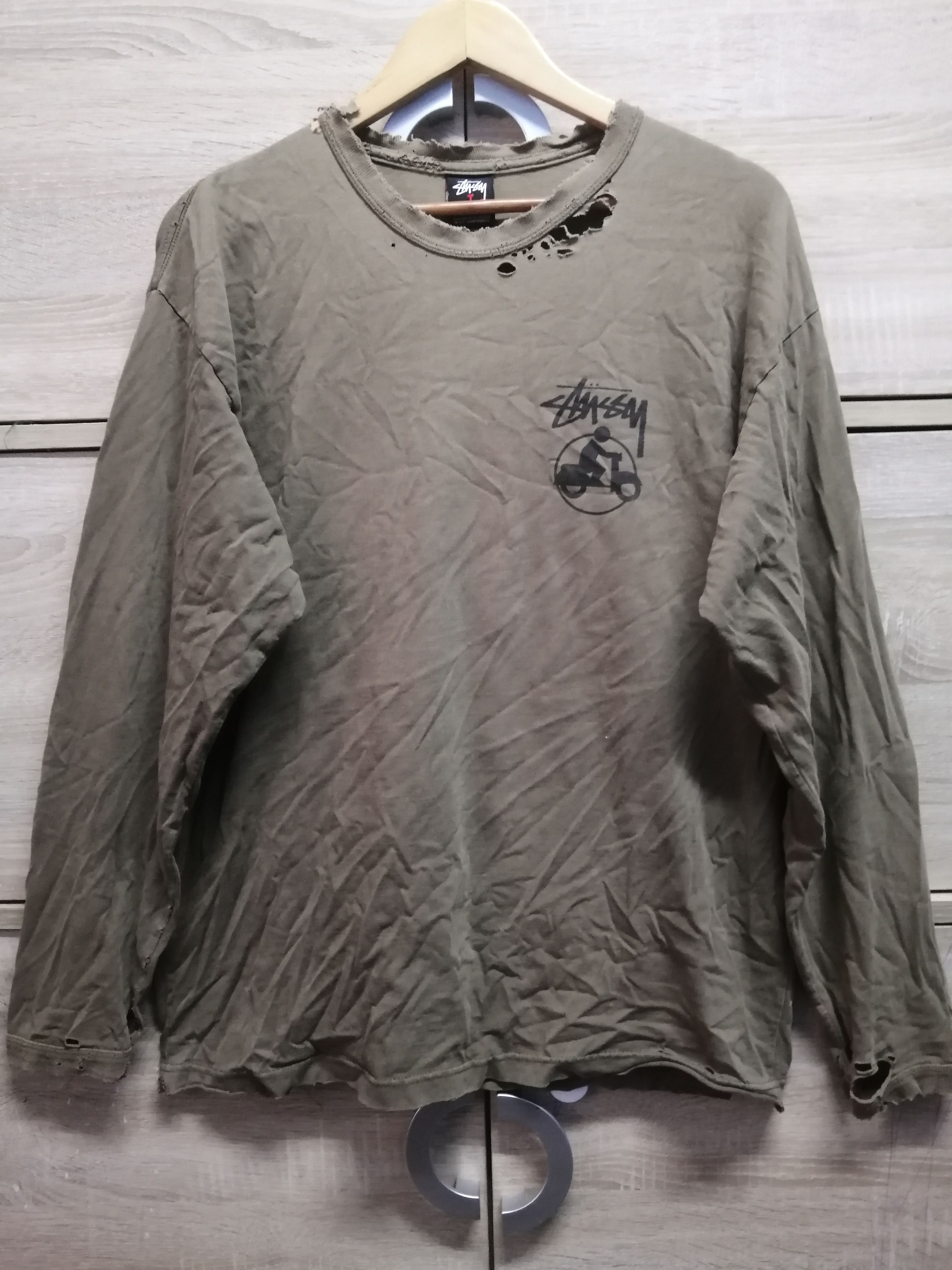 Stussy Thrashed Sun Faded Stussy Shirt Distressed Grunge Band Size US L / EU 52-54 / 3 - 2 Thumbnail