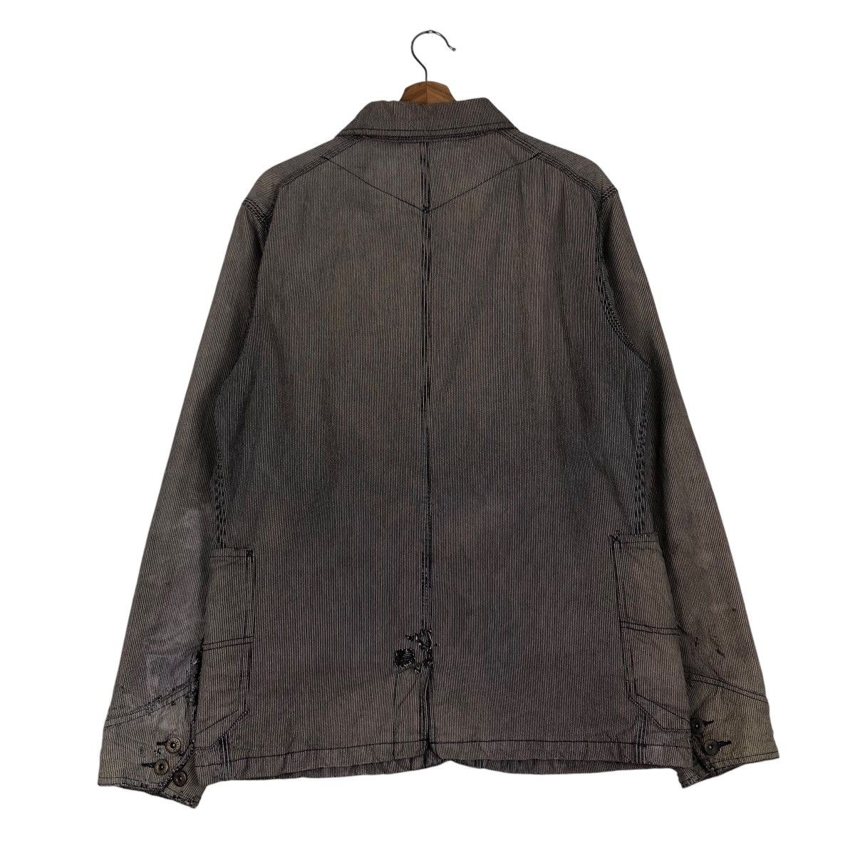 Japanese Brand 📌Vintage Hickory Chore Jacket Big Bill Stripe Issey Miyake Size US L / EU 52-54 / 3 - 9 Thumbnail