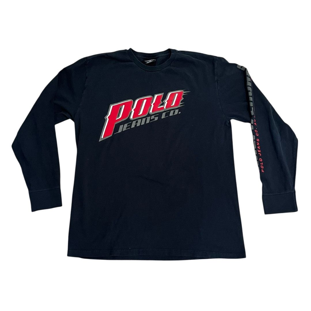 Polo Ralph Lauren VINTAGE Polo Ralph Lauren Jeans Co Long Sleeve T Shirt Size US M / EU 48-50 / 2 - 1 Thumbnail