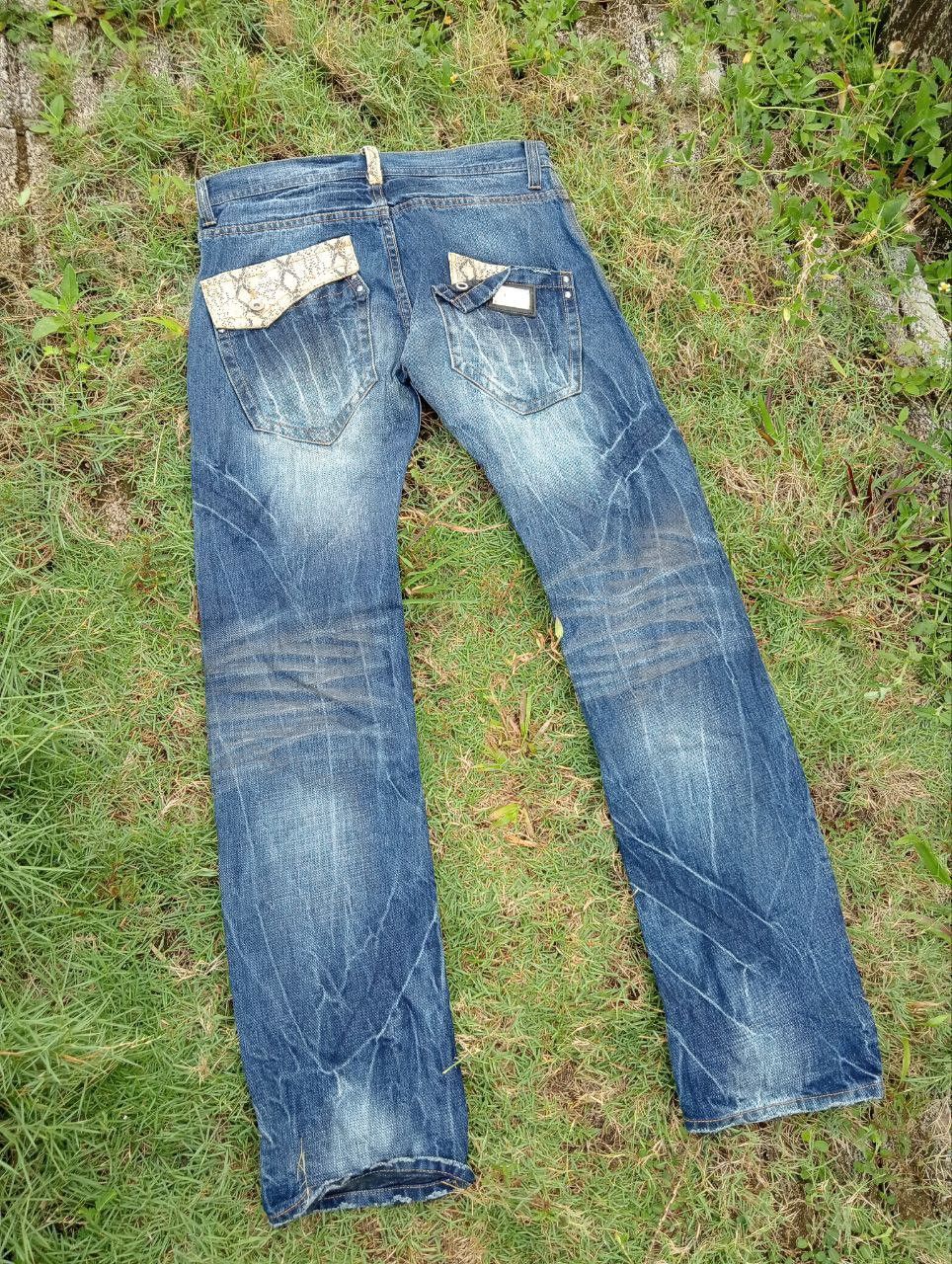 semanticdesign VINTAGE SEMANTIC DESIGN JAPAN SNAKE SKIN STYLE JEANS Size US 33 - 2 Thumbnail