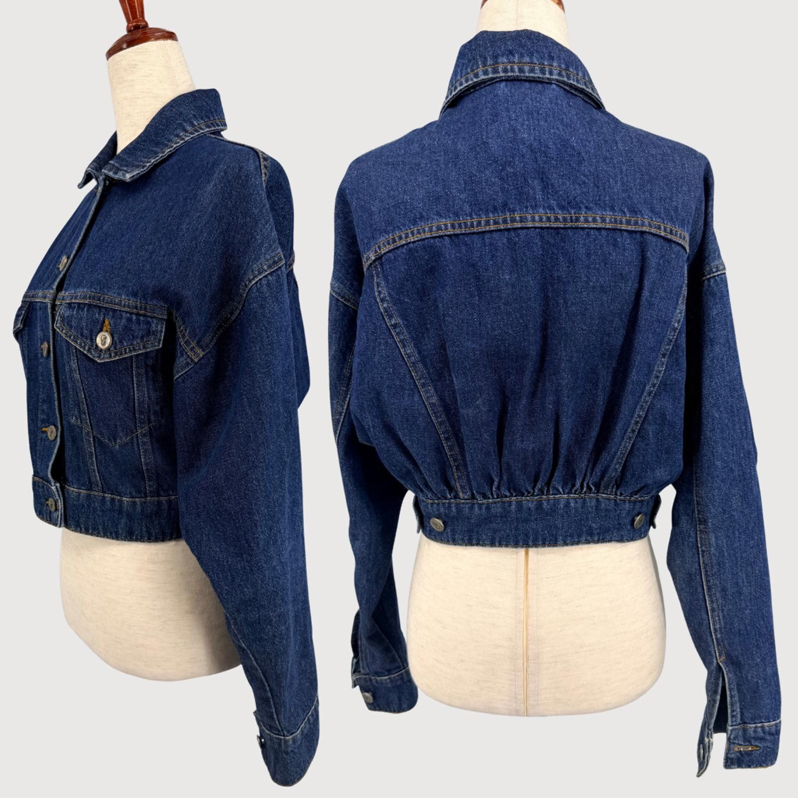 Other Anthro Pilcro Cropped Denim Jacket Dark Wash XS Chic Size XS / US 0-2 / IT 36-38 - 3 Thumbnail