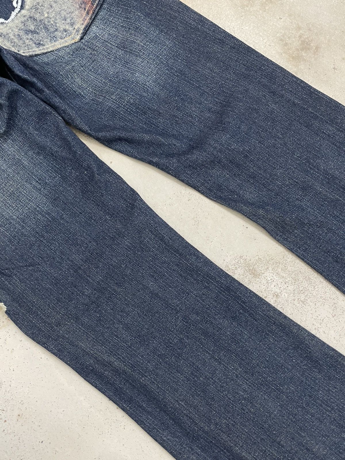 Frankie Shop Floral Motive Embroidery Flare Mud Indigo Denim Size US 28 / EU 44 - 14 Thumbnail
