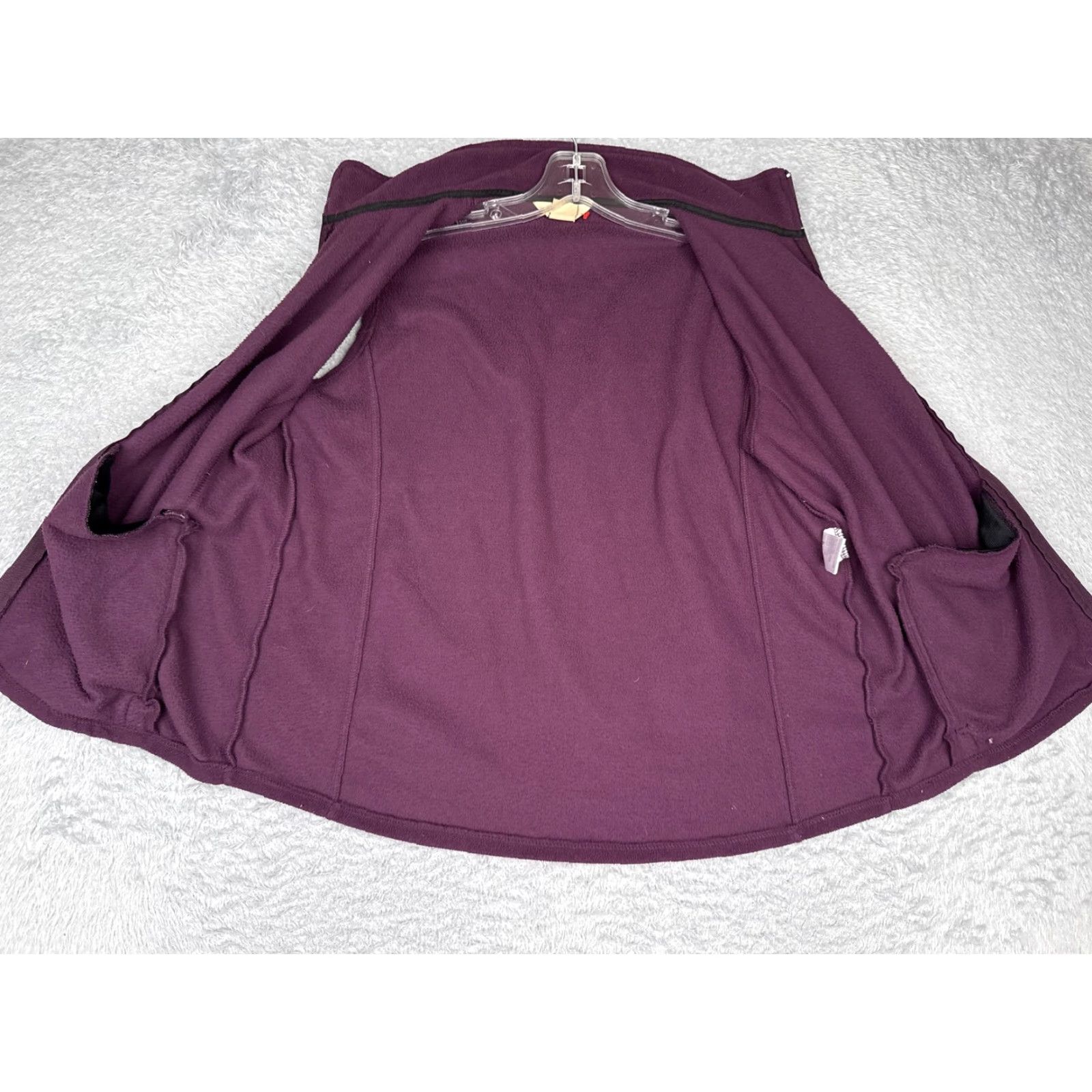 Vintage Woolrich Vest Womens Medium Purple Full Zip Sleeveless Fleece Jacket Outdoor Size M / US 6-8 / IT 42-44 - 2 Thumbnail