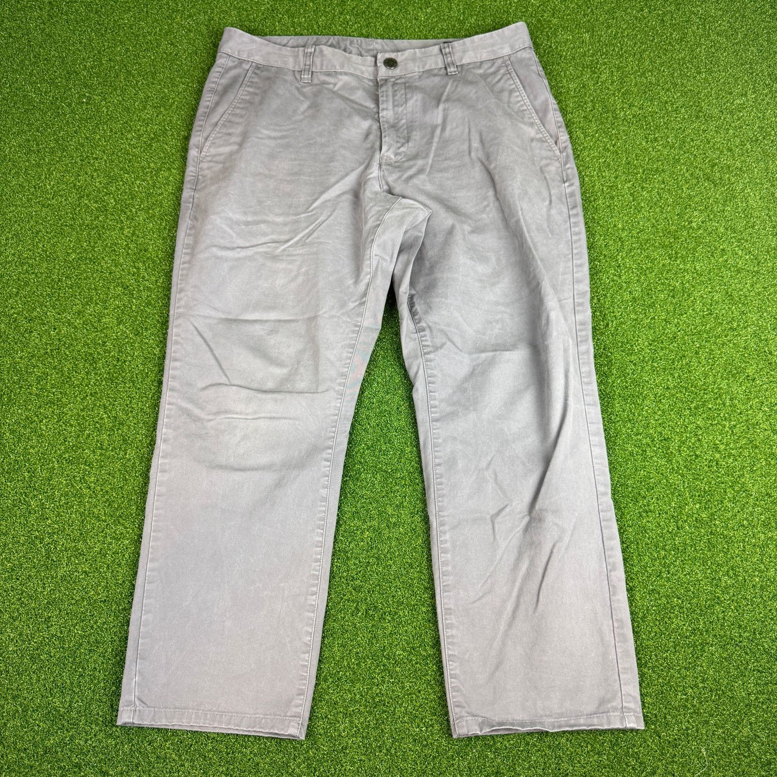 Bonobos Bonobos Light Gray Casual Pants Slim Size 33/28 Size US 33 - 4 Thumbnail