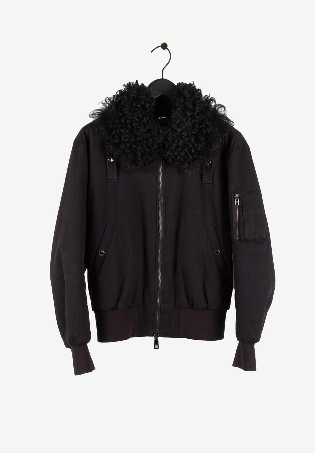 Dolce&Gabbana Men Fur Bomber Jacket Size 48IT(M) S377