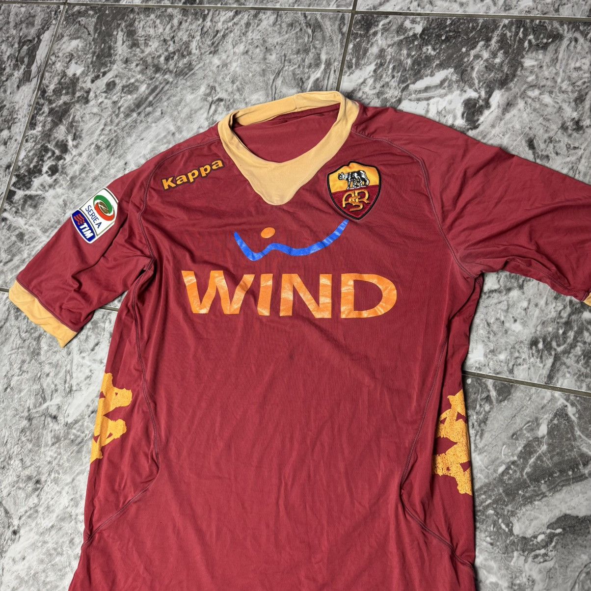 Kappa × Vintage Kappa FC Roma wind vintage soccer jersey Size US M / EU 48-50 / 2 - 3 Thumbnail