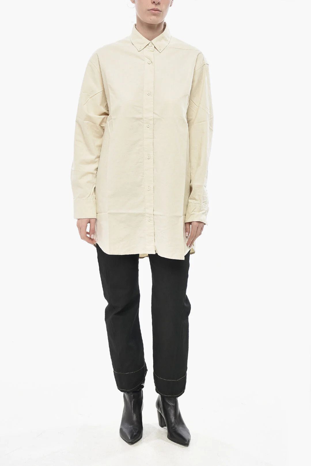 Fear of God og1mm0326 Solid-Color Shirt in Beige Size XXS / US 00 / IT 34 - 4 Thumbnail