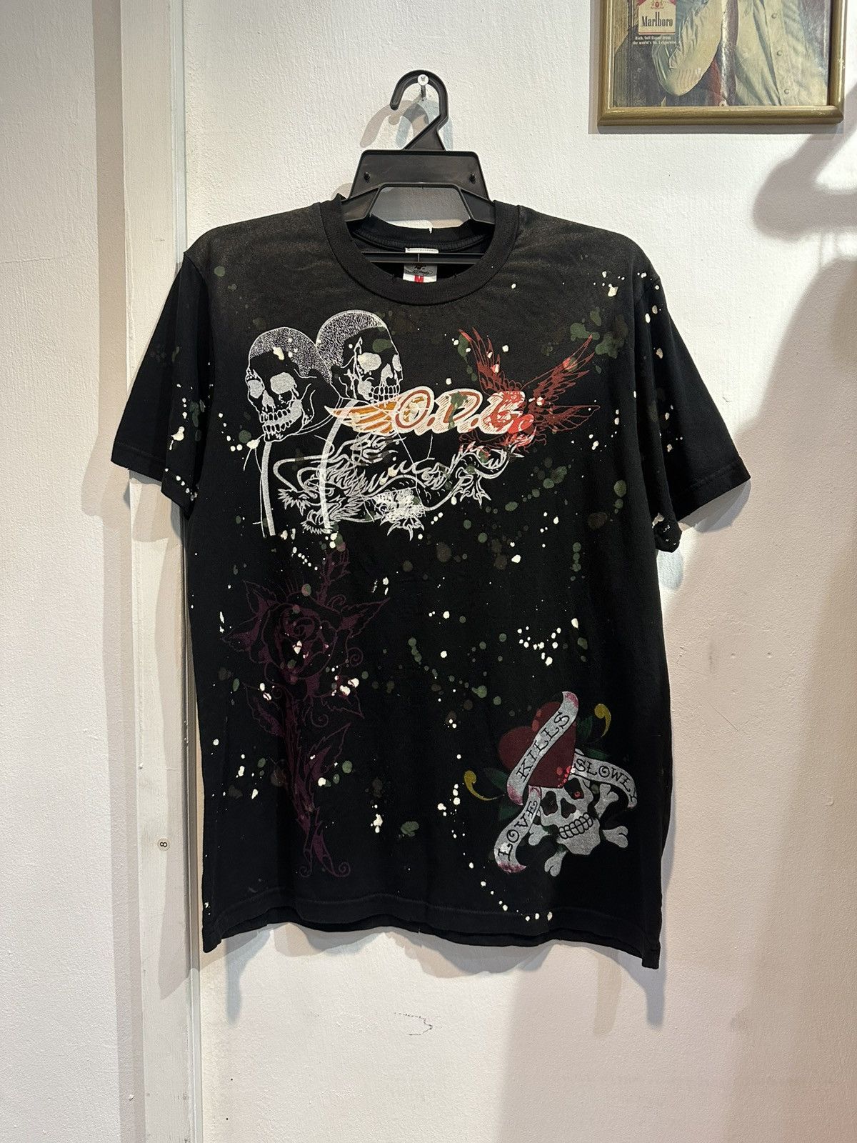 Christian Audigier × Ed Hardy × Vintage Ed Hardy Vintage T-Shirt Size US M / EU 48-50 / 2 - 1 Thumbnail