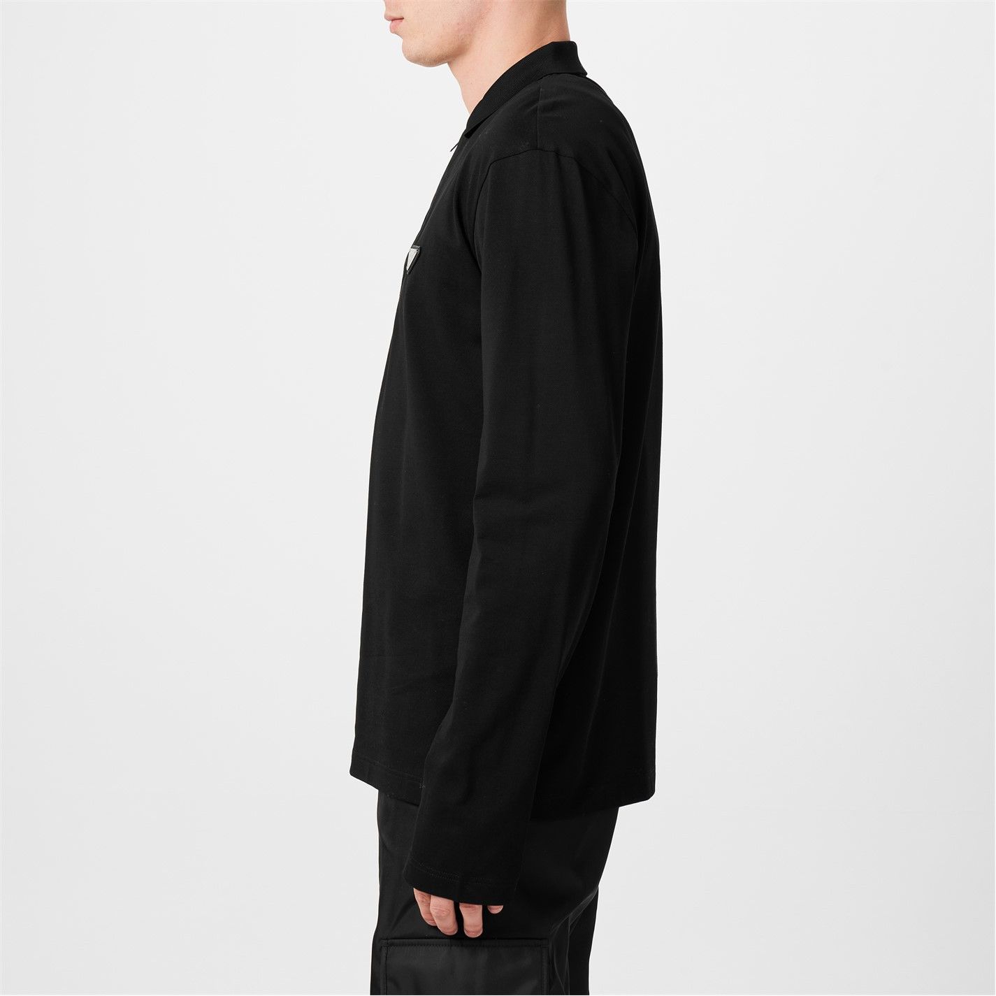 Prada PRADA Re-Nylon Long Sleeve Polo Size US S / EU 44-46 / 1 - 3 Thumbnail