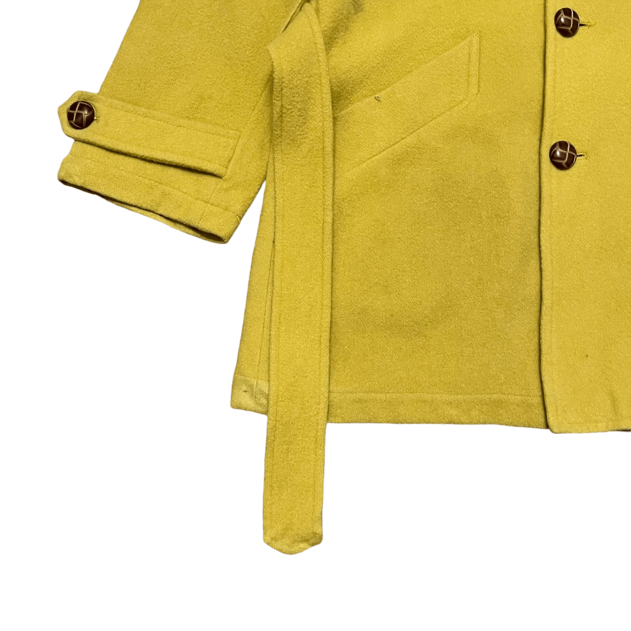 Yohji Yamamoto Vintage Ined by Yohji Yamamoto Wool Coat with Belt Size US M / EU 48-50 / 2 - 3 Thumbnail