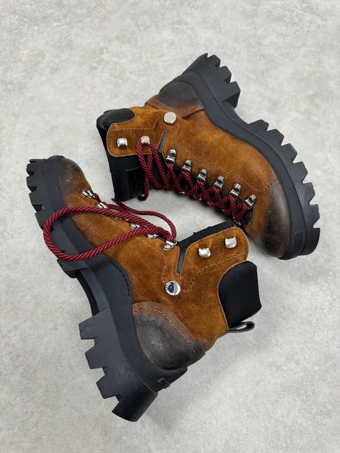 Dsquared2 AW2023 Dsquared2 Brown & Black Canadian Leather Boots Size US 8 / EU 41 - 3 Thumbnail