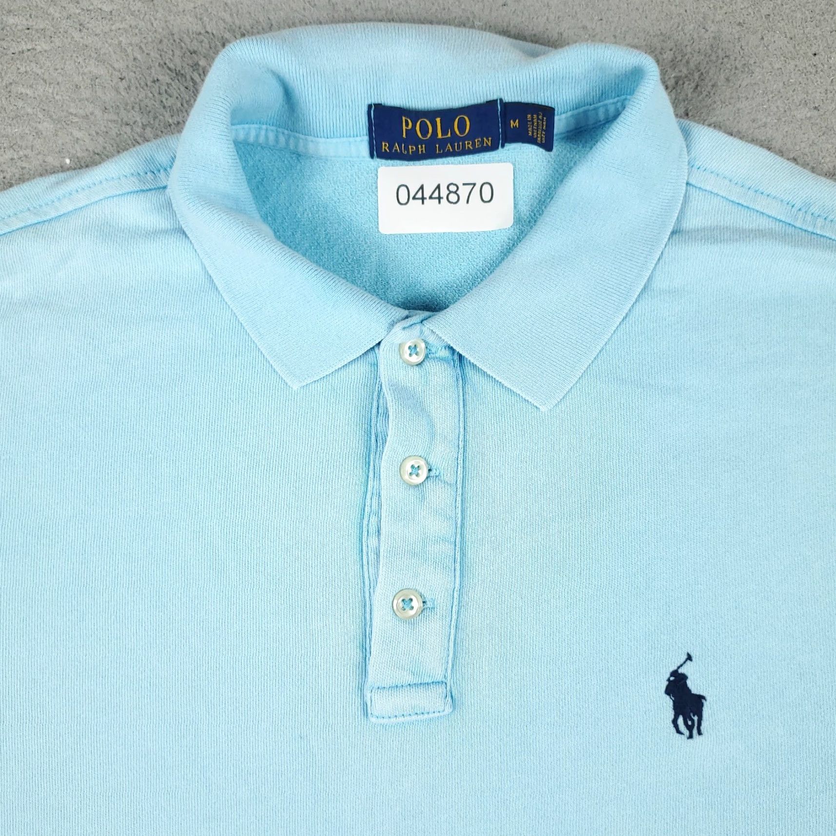 Ralph Lauren Ralph Lauren Polo Shirt Mens Medium Blue Knit Casual Short Sleeve Size US M / EU 48-50 / 2 - 2 Thumbnail
