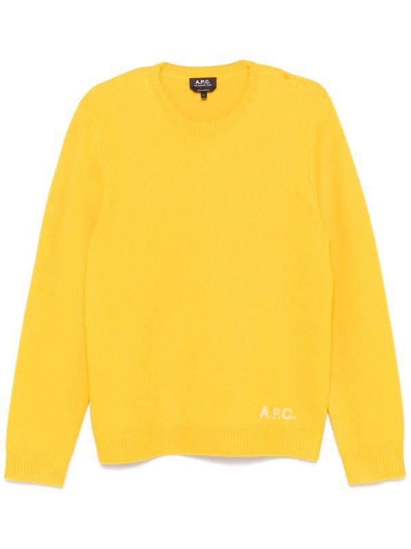 A.P.C. A.P.C. PULL EDWARD JAUNE SWEATER SIZE XL NEW Size US XL / EU 56 / 4 - 2 Thumbnail