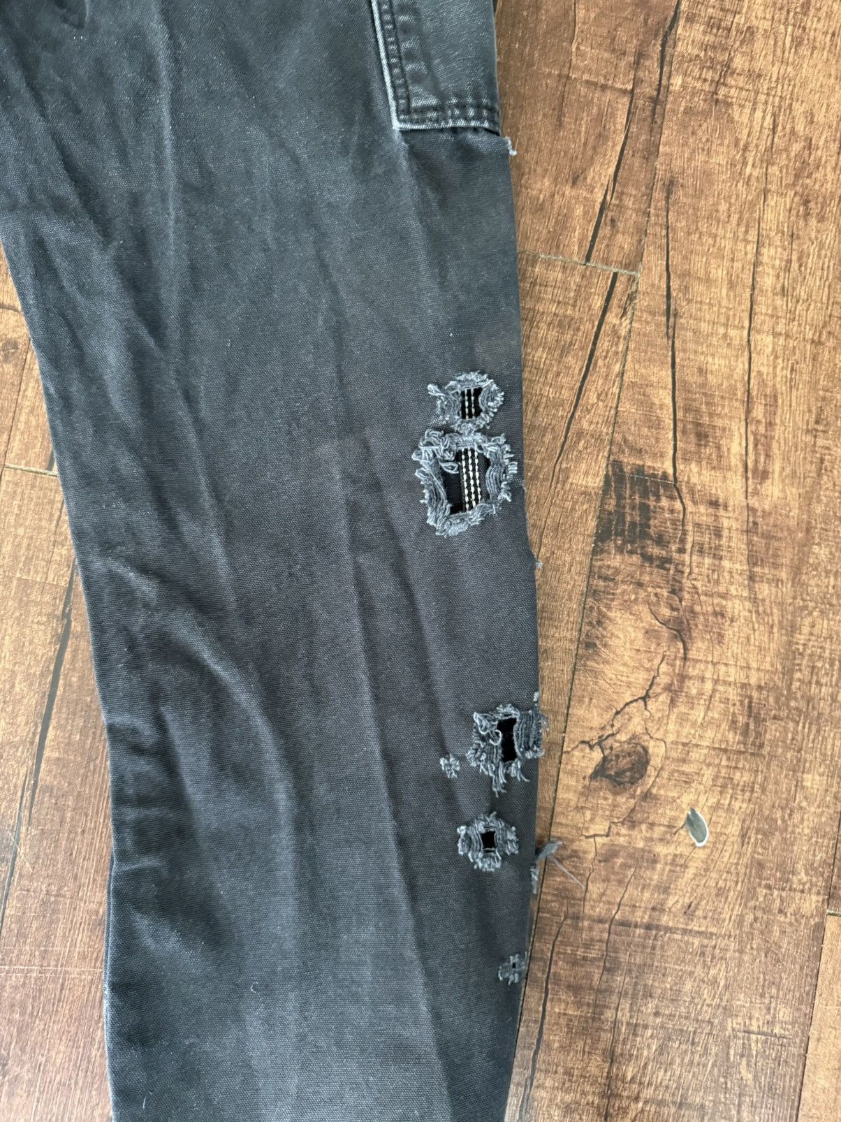 Dickies Black Demin Distressed Dickies Carpenter Pants Size US 32 / EU 48 - 5 Thumbnail