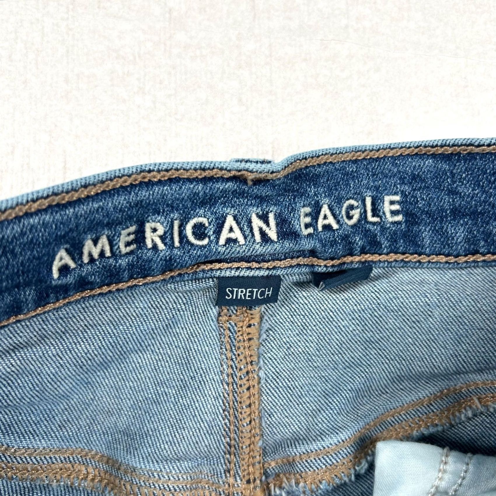 American Eagle Outfitters VINTAGE American Eagle Jeans Womens 2 Cargo Super High Rise Baggy Straight Skate Utility Jeans Size 26" / US 2 / IT 38 - 4 Thumbnail