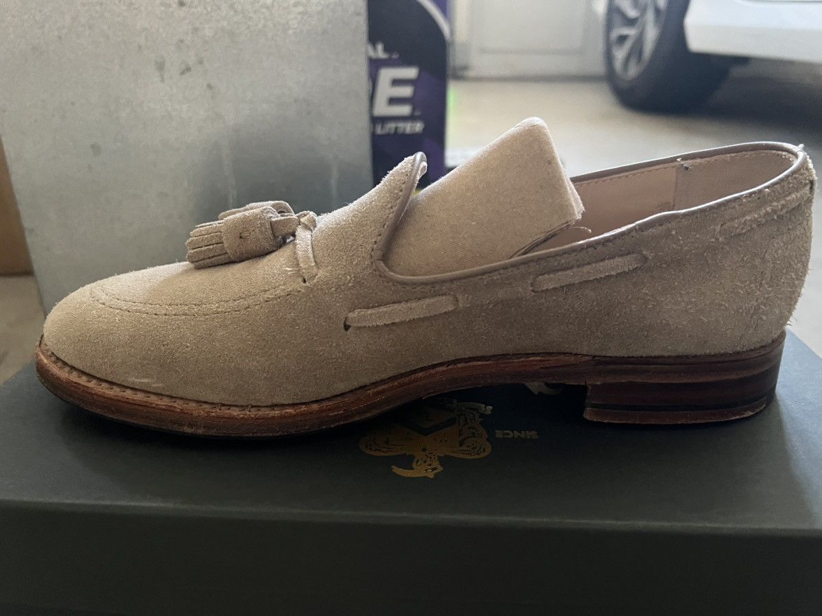 Alden Alden Milkshake Suede Tassel Loafers 7D Copley last. Size US 7 / EU 40 - 4 Thumbnail