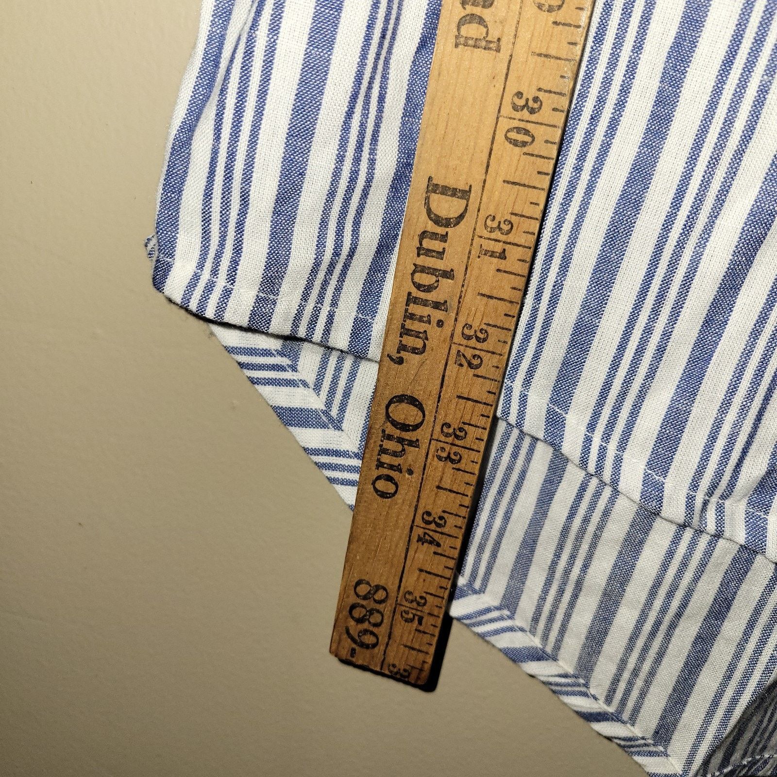 & Other Stories JAPNA Blue White Striped Cotton Button Front Dress Small Size S / US 4 / IT 40 - 3 Thumbnail