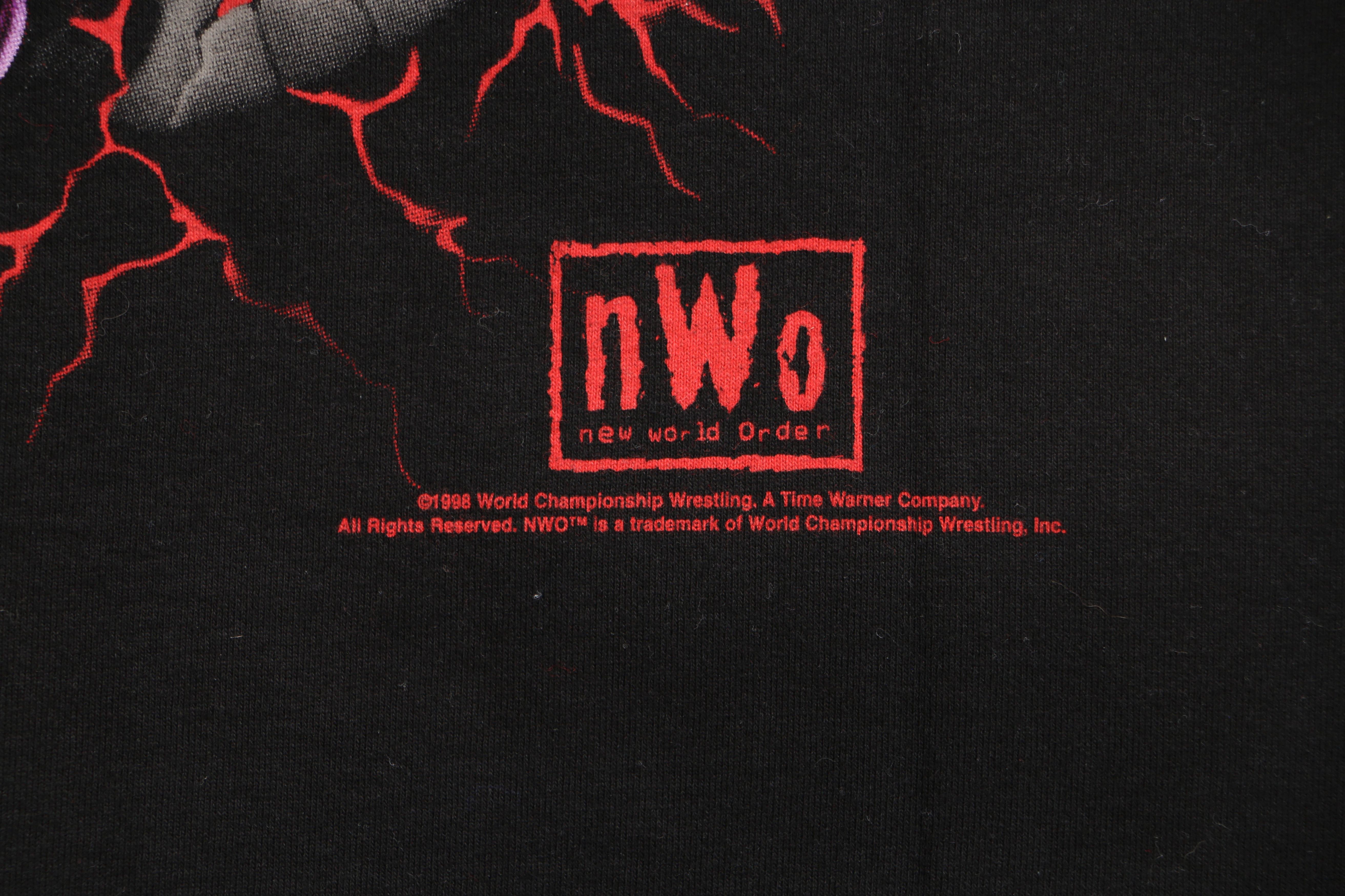 WCW/nWo Vintage Black T-shirt – Sting NWO Wolfpack – Made in USA Size US M / EU 48-50 / 2 - 6 Thumbnail