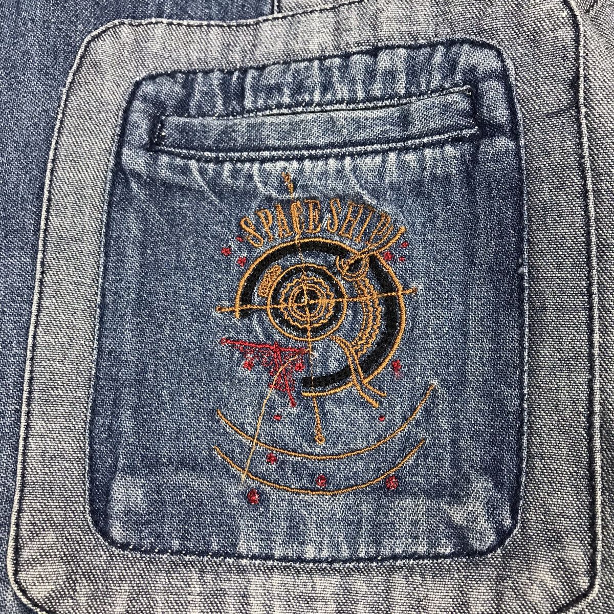 Japanese Brand DENIM JACKET BUTTON BONSKIP EMBROIDERY DOG PATCHWORK JACKET Size US M / EU 48-50 / 2 - 7 Thumbnail