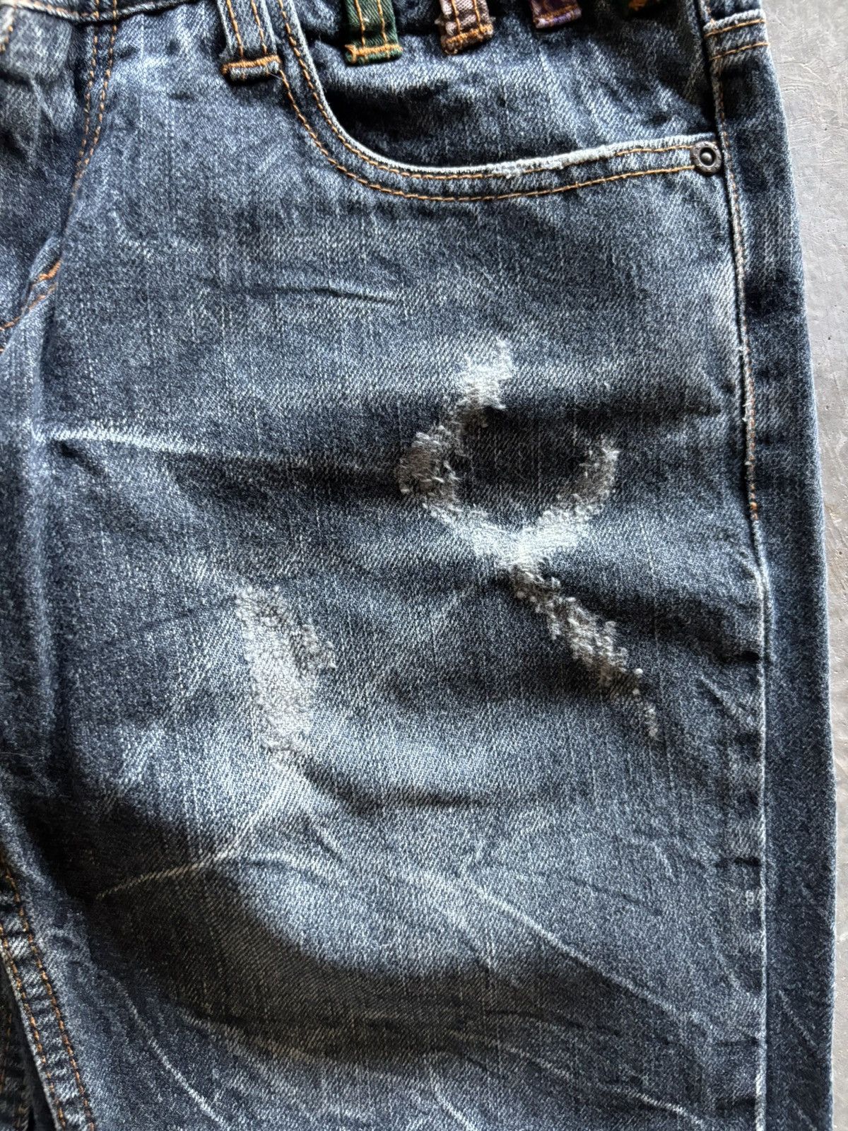 Hysteric Glamour NYLAUS doublewaist ppfm style japanese denim distressed fade Size US 28 / EU 44 - 9 Thumbnail