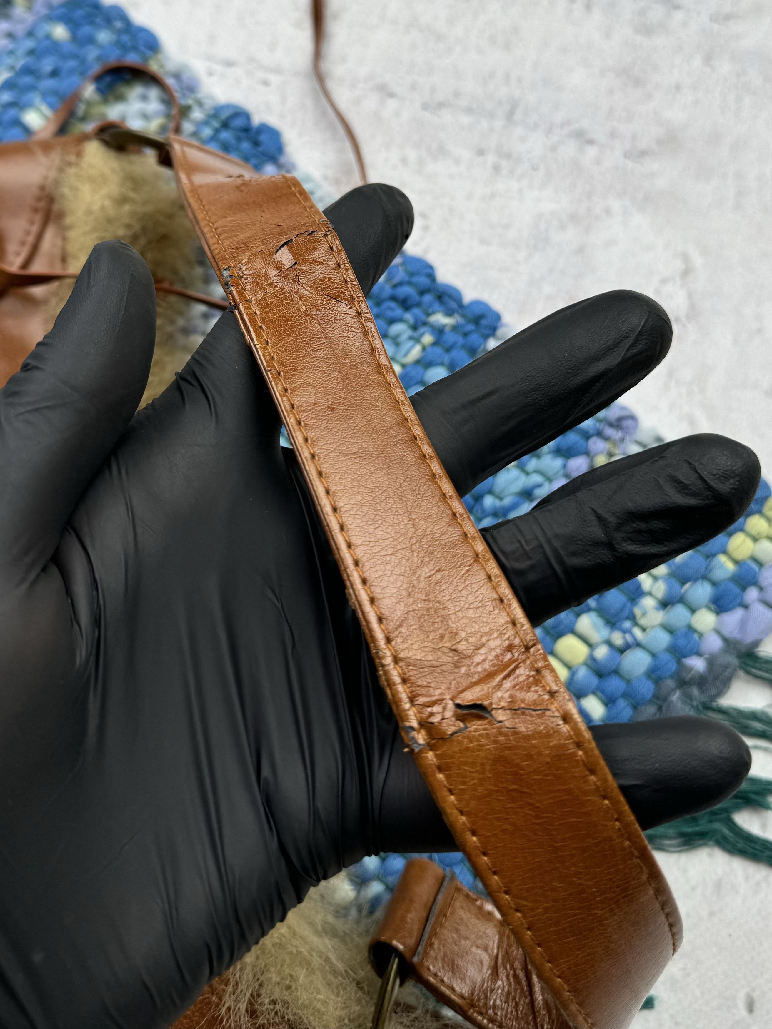 Vintage Vintage Handle Bag With Faux Fur A373D15(389) Size ONE SIZE - 6 Thumbnail