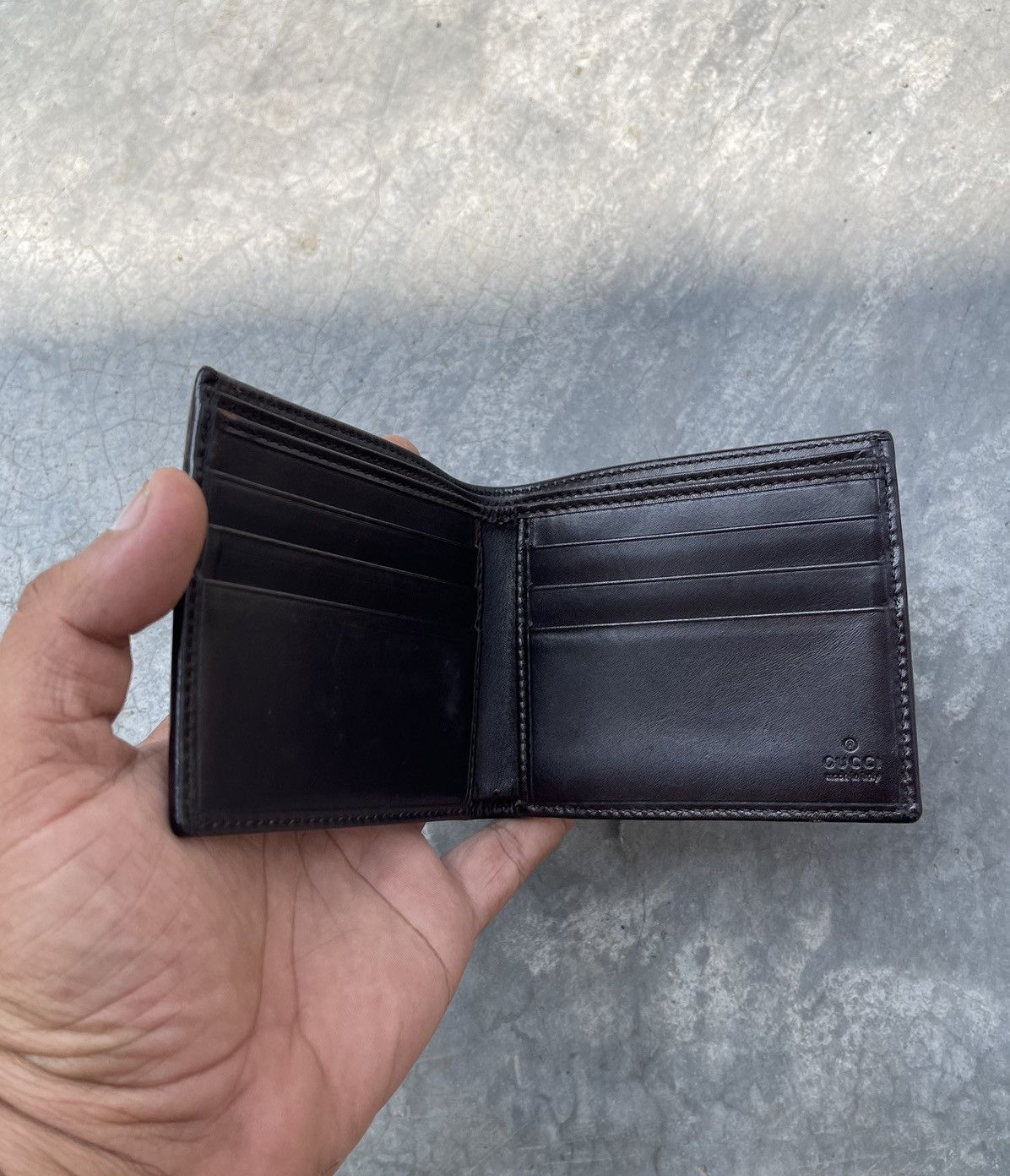 Gucci Gucci Leather Wallet Bifold for Men Made in Italy Size ONE SIZE - 3 Thumbnail