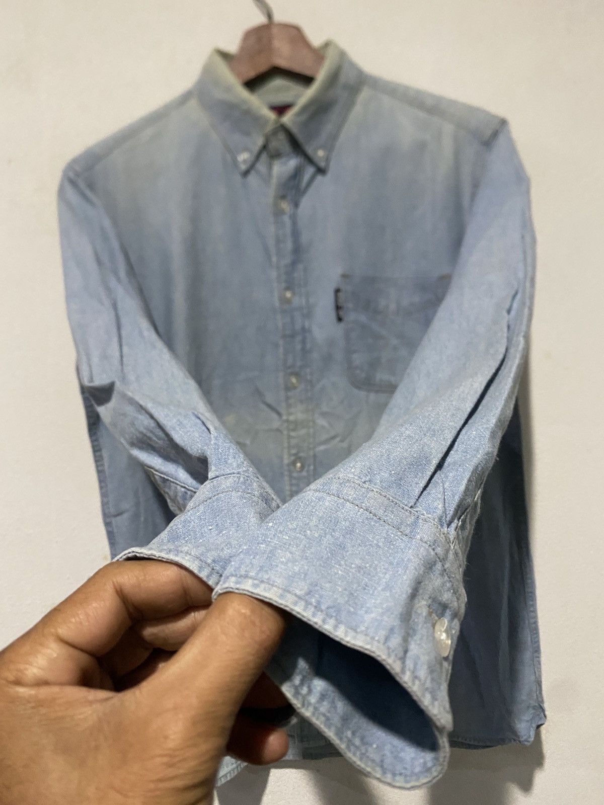 Blue Blue Japan × Japanese Brand Blue Blue Long Sleeve Shirt Button Up Size US M / EU 48-50 / 2 - 5 Thumbnail
