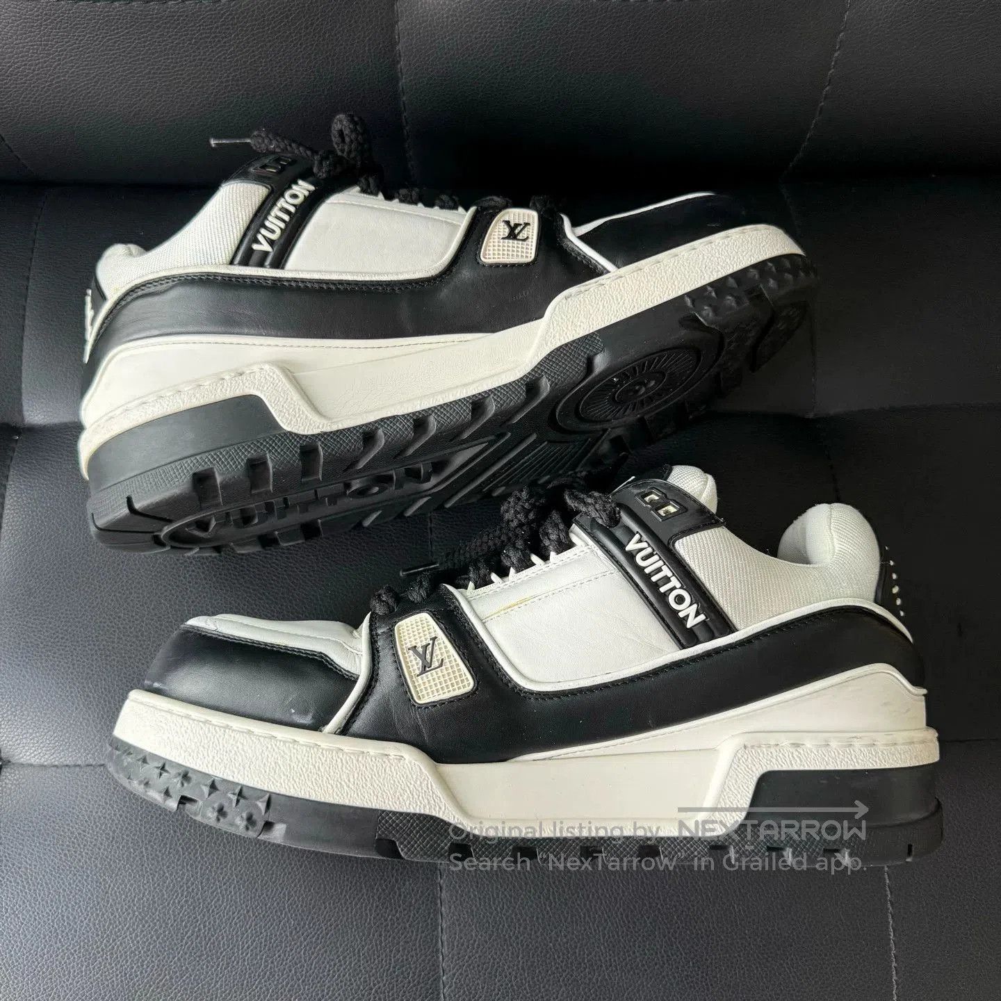 Louis Vuitton Louis Vuitton Trainer Black and White Maxi Low. Size US 9 / EU 42 - 7 Thumbnail