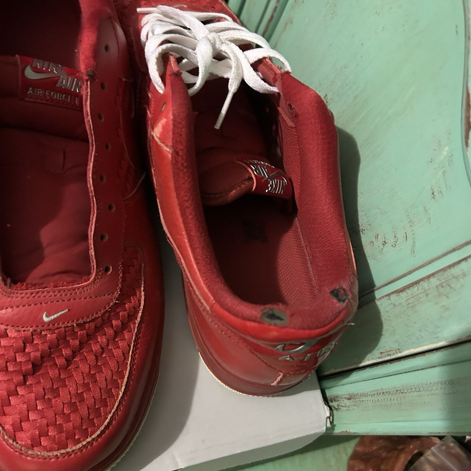 Nike Nike Air Force 1 ‘07 LV8 Gym Red Woven Low 718152-605 13 Size US 13 / EU 46 - 11 Thumbnail