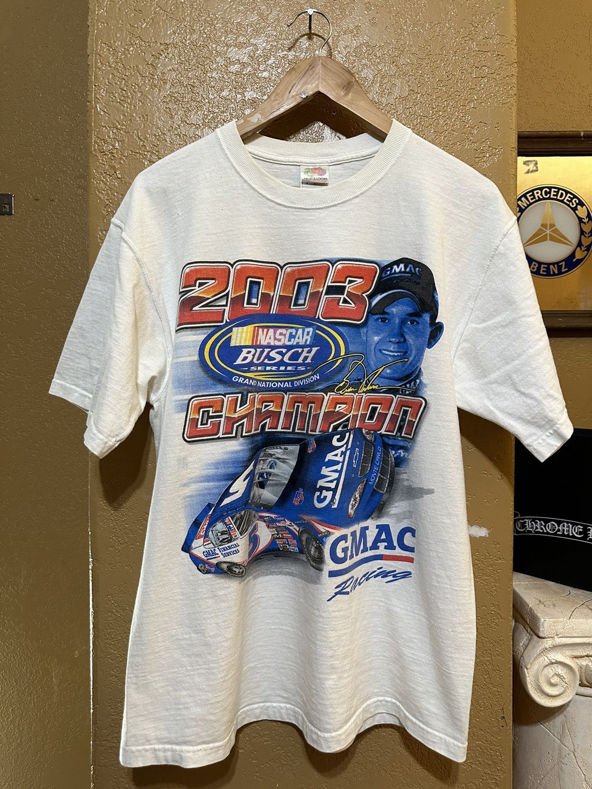 Chase Authentics × NASCAR × Vintage Y2K 2003 NASCAR Busch Series Champion t shirt Size US L / EU 52-54 / 3 - 1 Thumbnail