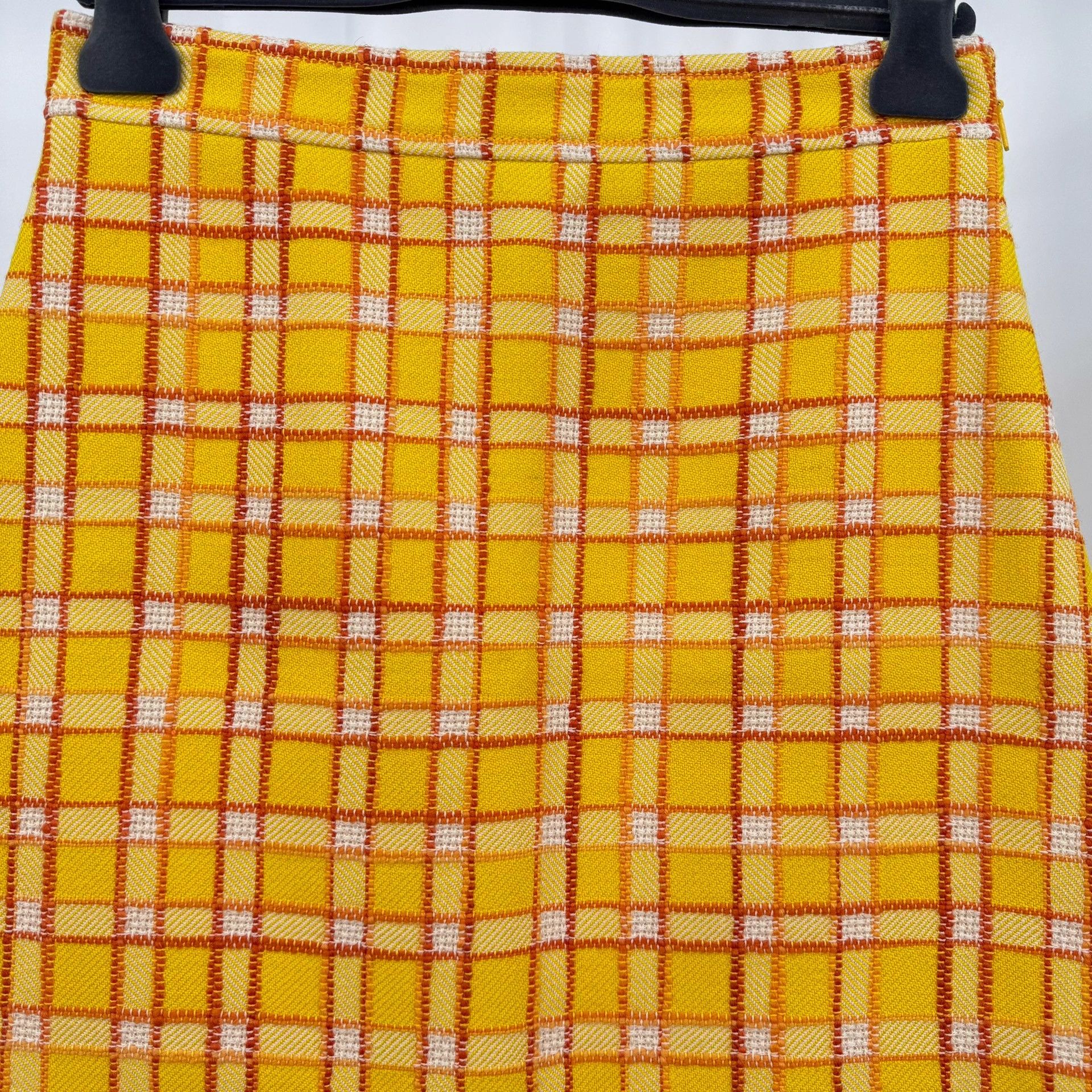 Gucci Gucci wool woven check skirt 42 new Size 28" / US 6 / IT 42 - 3 Thumbnail