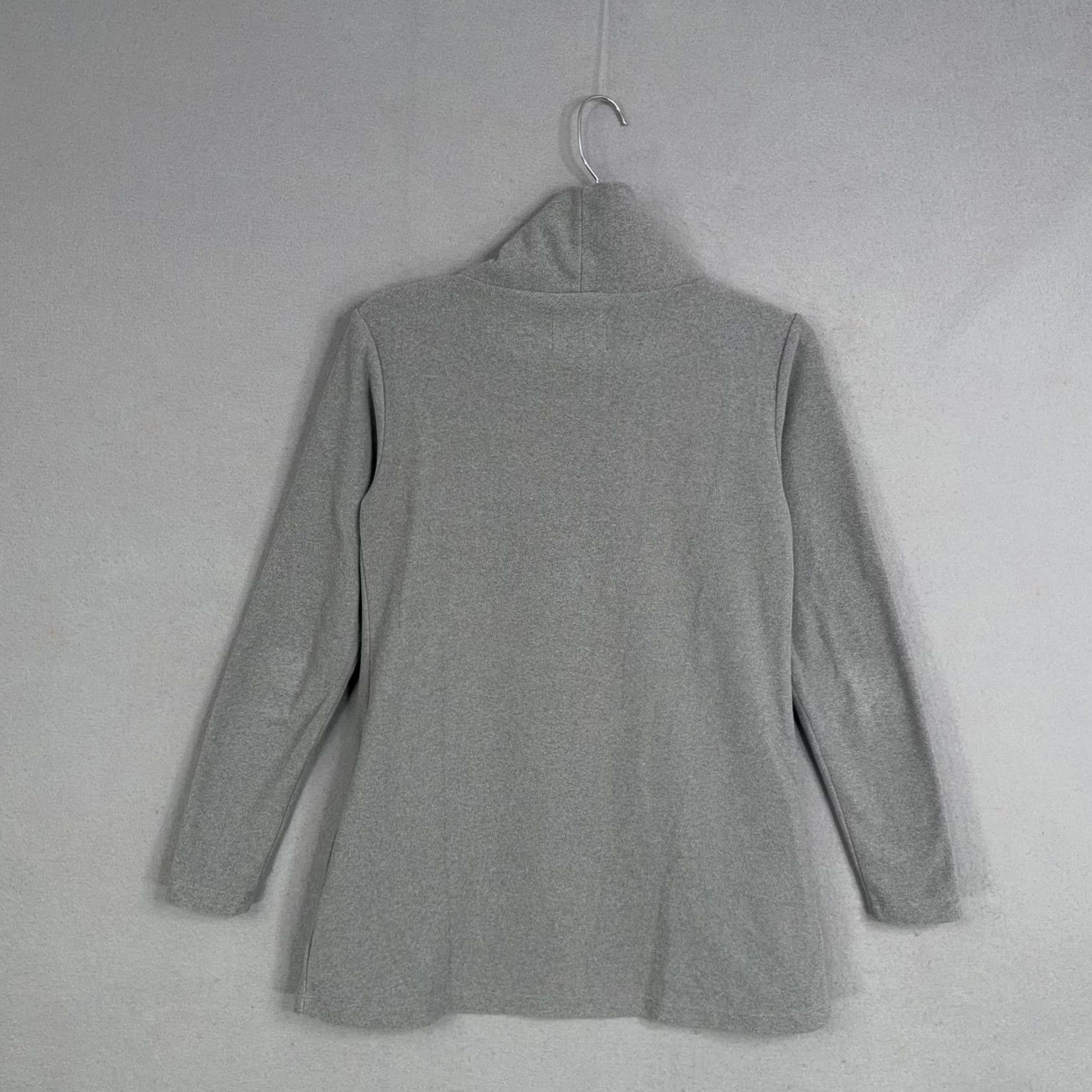 Vintage Dudley Stephens Sweater Womens XS Gray Fleece Turtleneck Pockets Pullover USA Size XS / US 0-2 / IT 36-38 - 6 Thumbnail