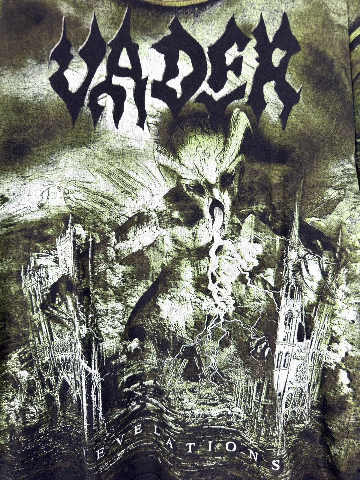 Vintage Vader Revelations 2002 Official All Over Print T-shirt Size US XXL / EU 58 / 5 - 2 Thumbnail