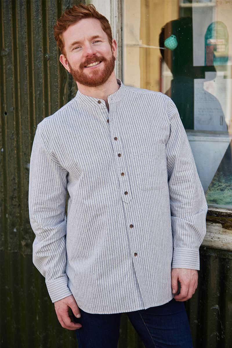Other Flannel Grandfather Shirt with Grey Ireland Lalley M L Size US M / EU 48-50 / 2 - 1 Thumbnail