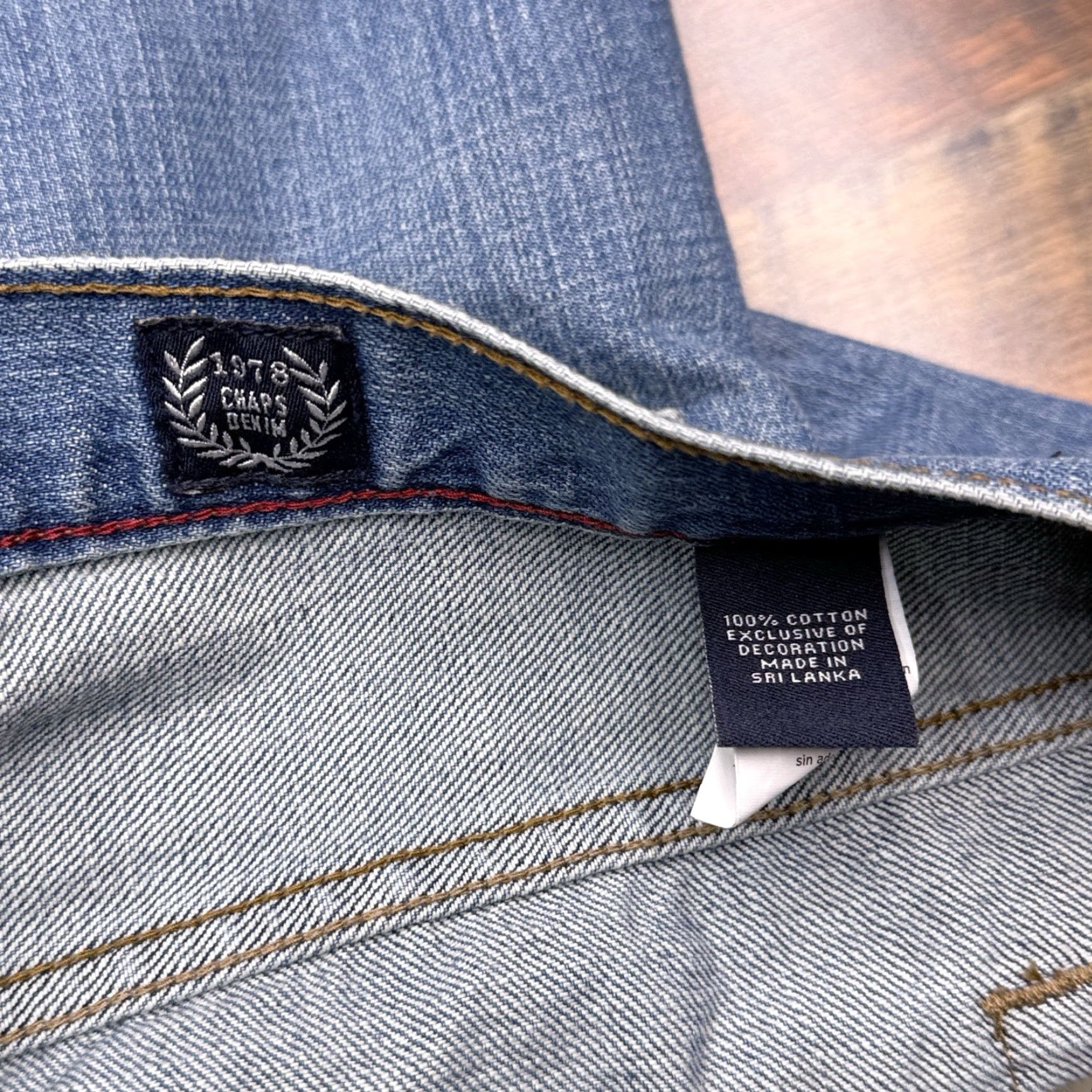 Chaps Chaps Jeans Mens 40x30 Mid Rise Denim 1978 Straight Regular 5-Pocket Logo Cotton Blue Size US 40 / EU 56 - 5 Thumbnail