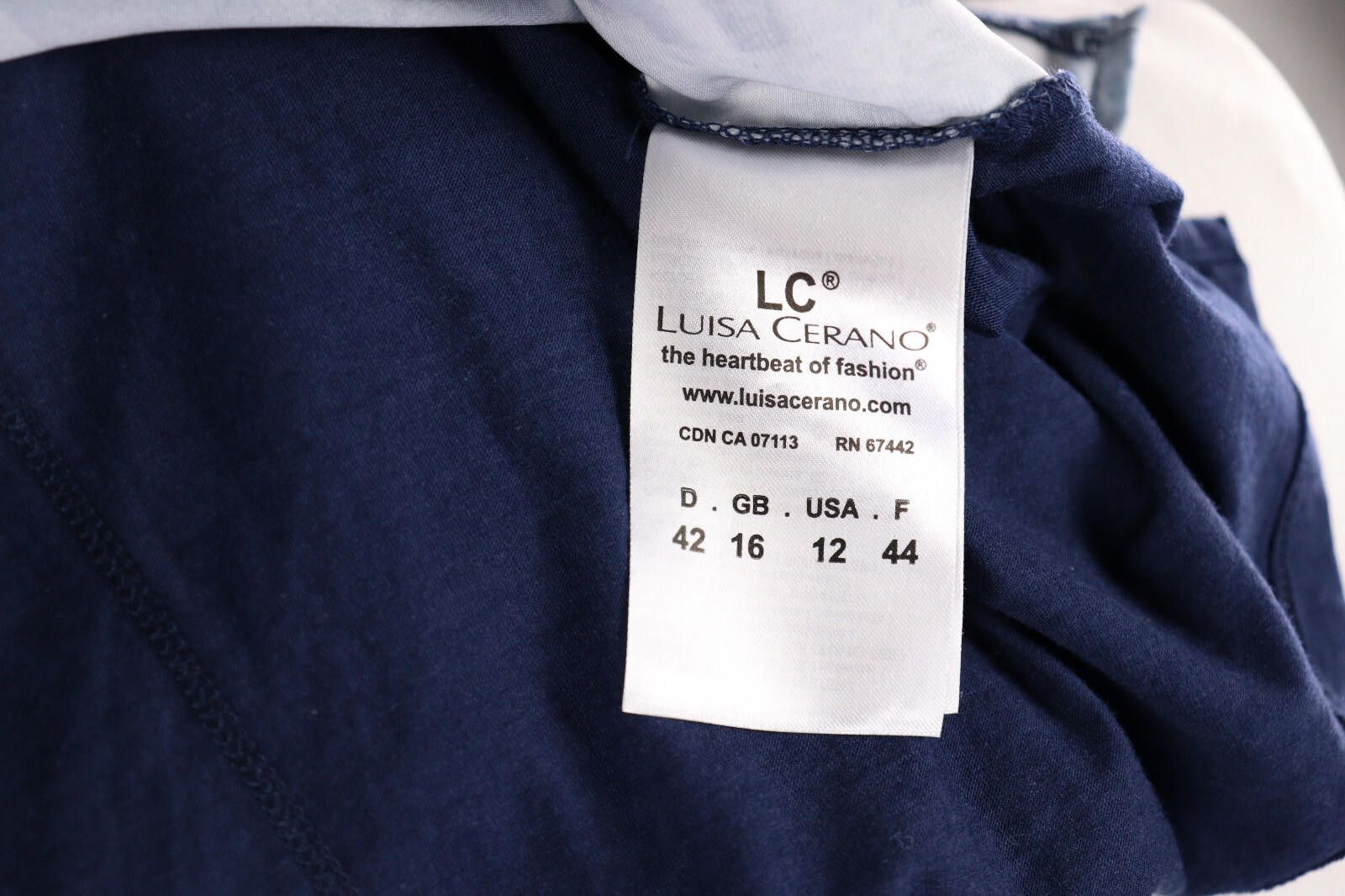 Designer Ladies Luisa Cerano Abstract Summer Shirt Size USA 12 Size XL / US 12-14 / IT 48-50 - 9 Thumbnail