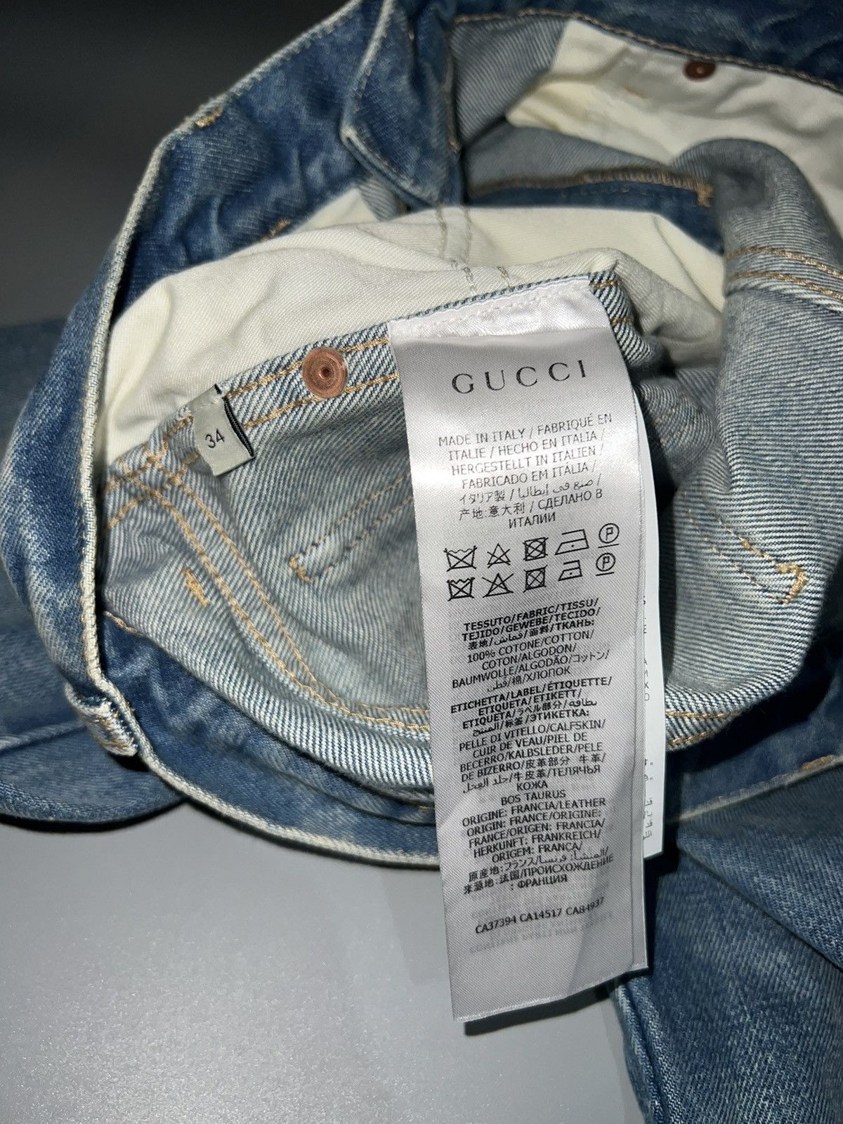 Gucci Gucci Marble Wash Jeans Size US 31 - 18 Thumbnail