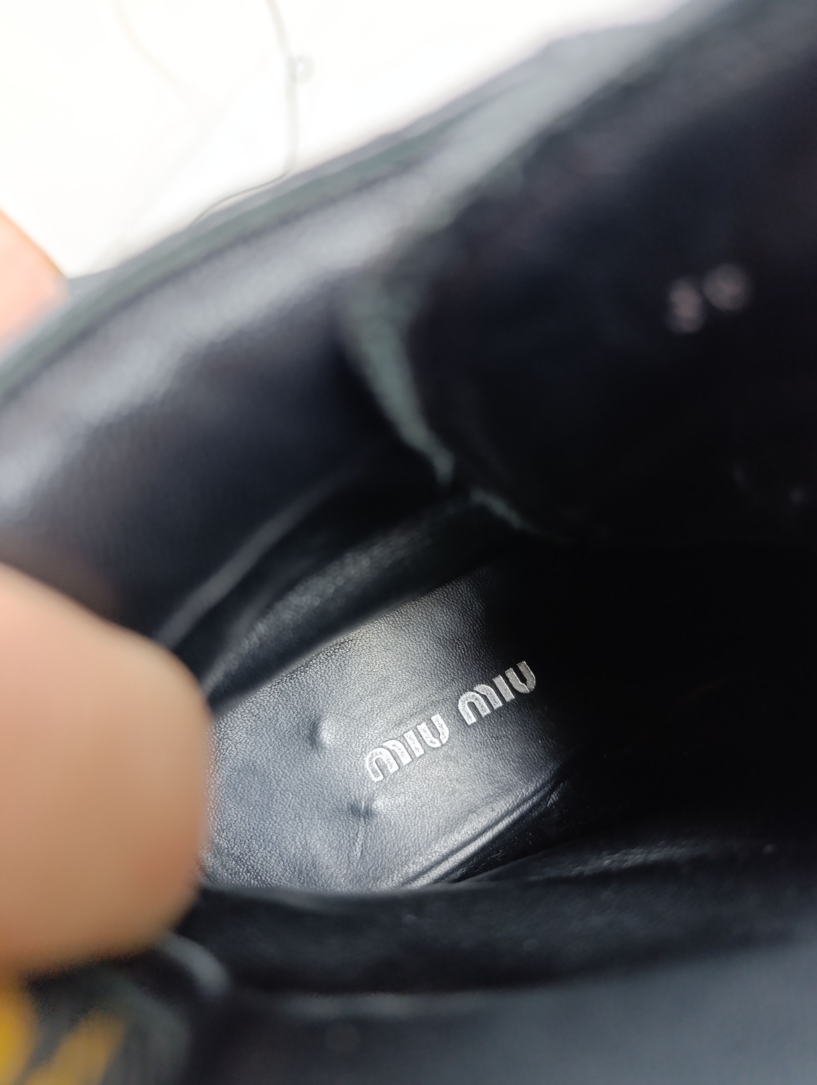 Miu Miu MIU MIU BLACK HIGH HEEL BIKER LACE UP BOOTS SIZE 39 Size US 9 / IT 39 - 17 Thumbnail