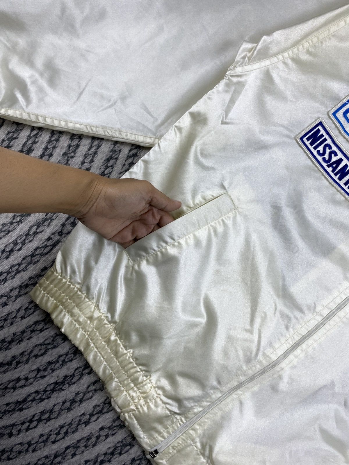 Japanese Brand Vtg Nissan R89C Calsonic Racing Team Of Le Mans Jacket Size US M / EU 48-50 / 2 - 7 Thumbnail