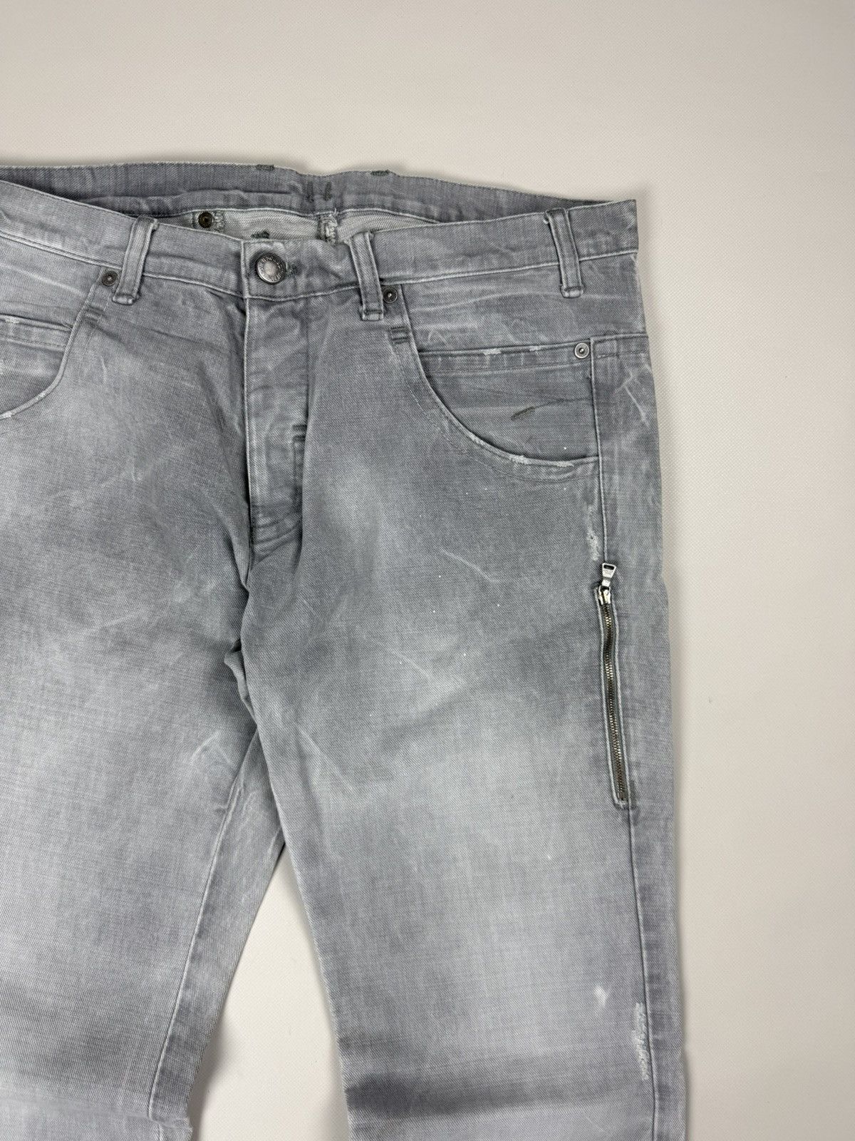 Neil Barrett Neil Barrett Men’s Back Buckle Distressed Denim Jeans Size US 34 / EU 50 - 7 Thumbnail