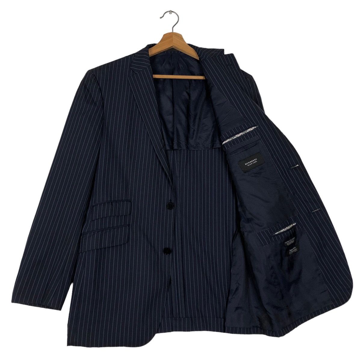 Burberry 🔥Vintage Burberry Black Label Double Breast Striped Jacket Size US M / EU 48-50 / 2 - 9 Thumbnail